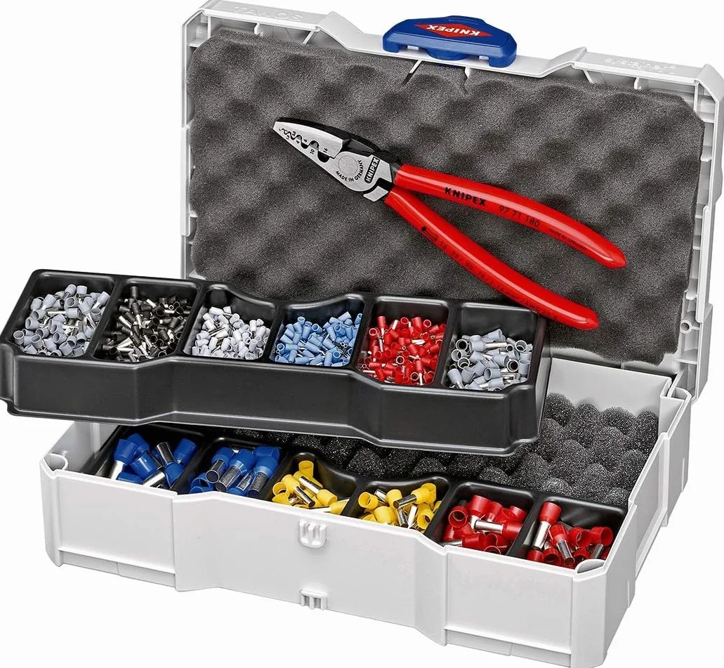 KNIPEX Artykuły do zagniatania do tulejek kablowych 265 mm, 97 90 06