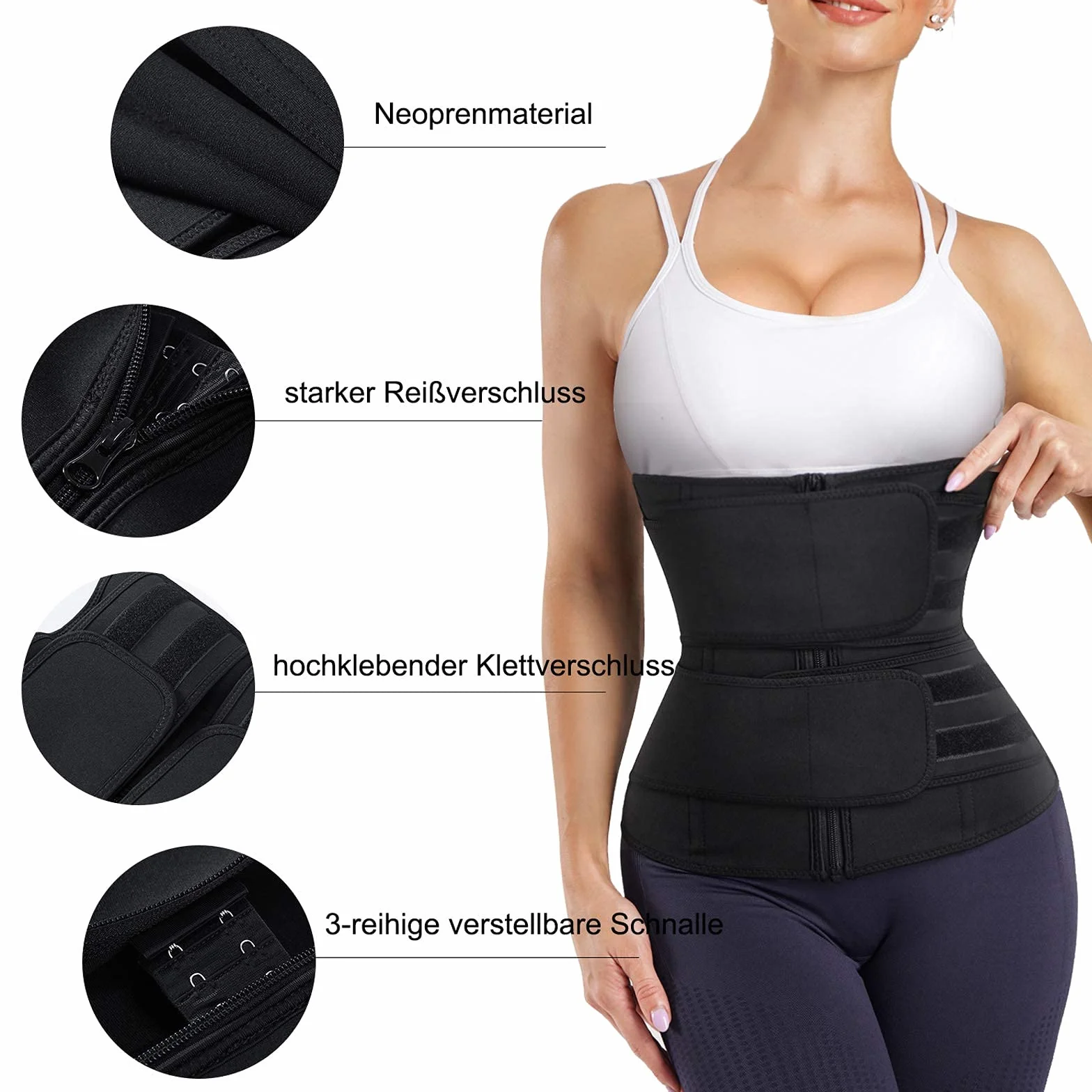 Damski pas wyszczuplający brzuch, pas do fitnessu, sauny, talii, trymer, pas biodrowy, trener talii, regulowany kształt ciała, wyszczuplający brzuch, talię
