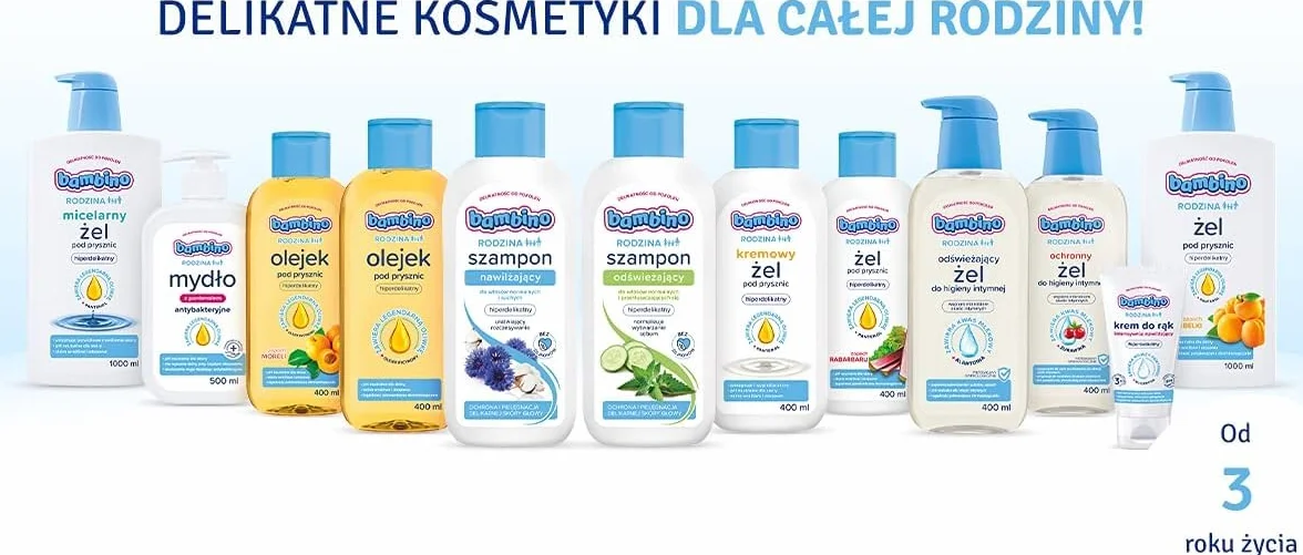 Bambino Odświeżający żel do higieny intymnej hiperdelikatny 400 ml