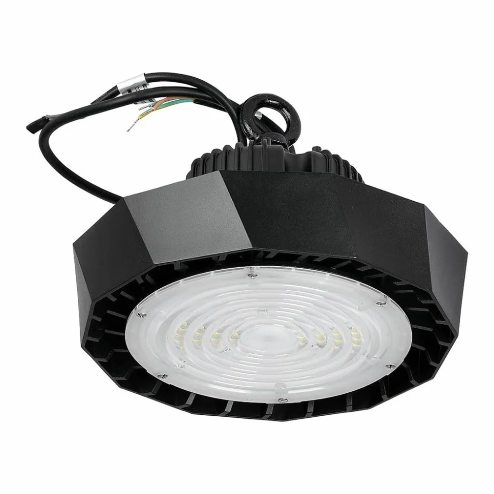 LEDLUX FE56100N reflektor LED dzwonek przemysłowy UFO 100W 4000k 90 stopni 120 lm/W IP65 ściemnialny 1-10 V Smd Chip Samsung 5 lat SKU-583
