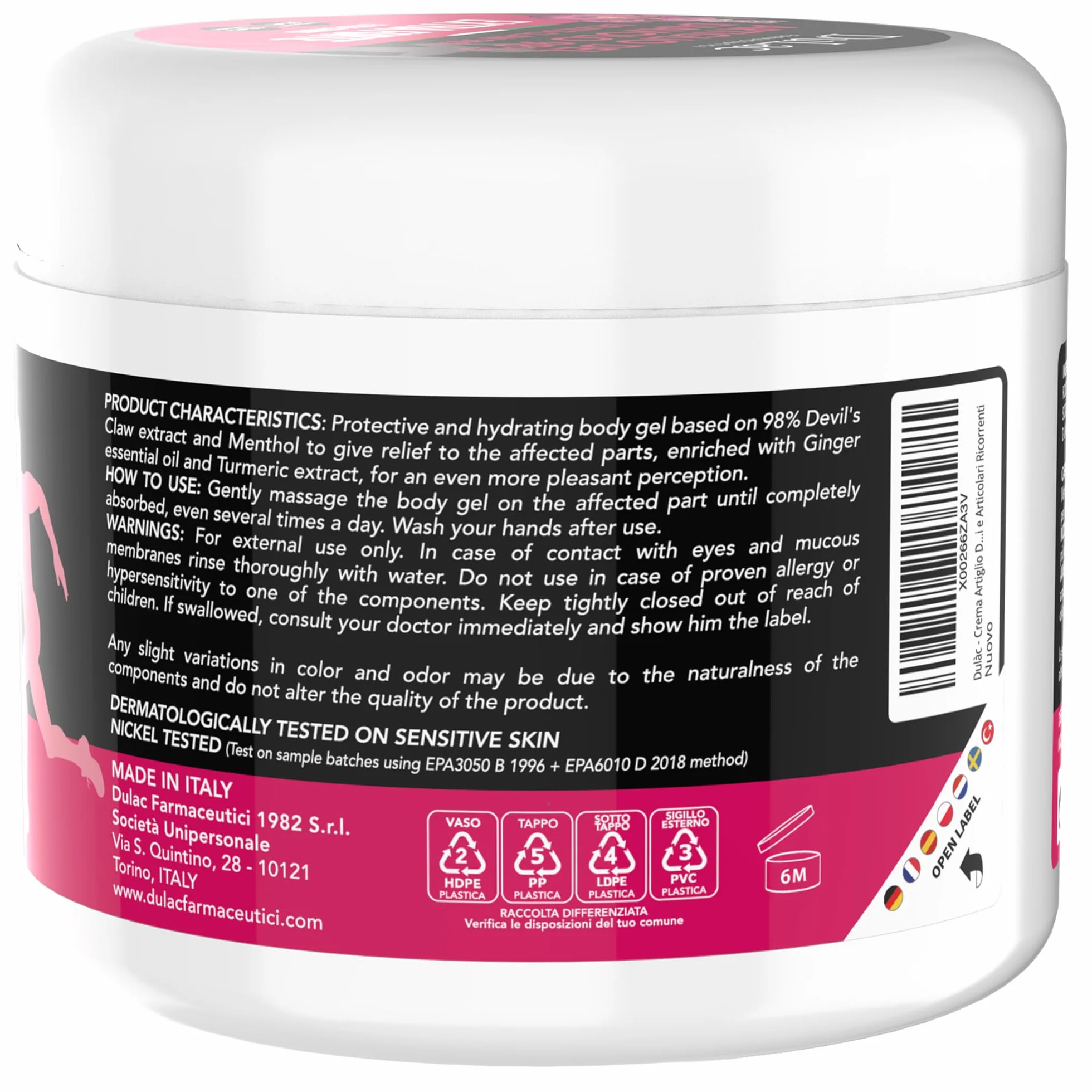 Dulàc Devil's Claw Gel Extra Strong 98% 500 ml do masażu stawów i mięśni