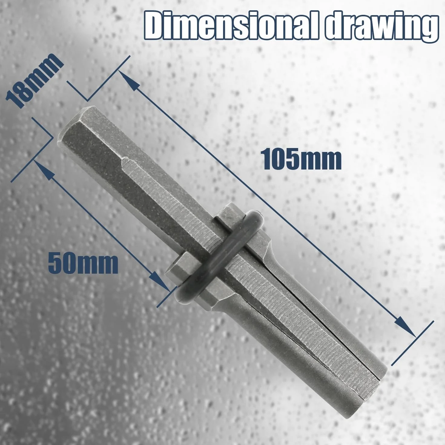 Zestaw 5 klinów do rozłupywania kamieni 18 mm stal stopowa chromowo-wanadowa 10,5 x 1,8 cm