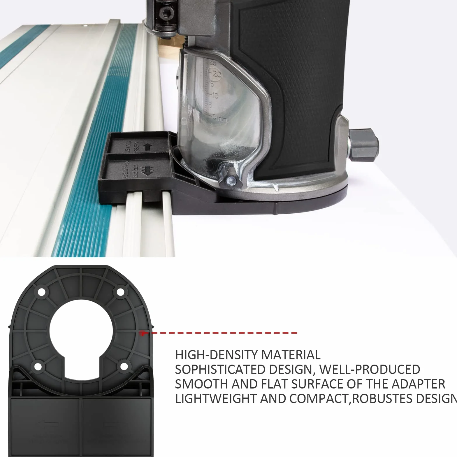 Adapter szyny prowadzącej do for Makita/for Festool kompatybilny z routerem for Milwaukee M18 18 V.