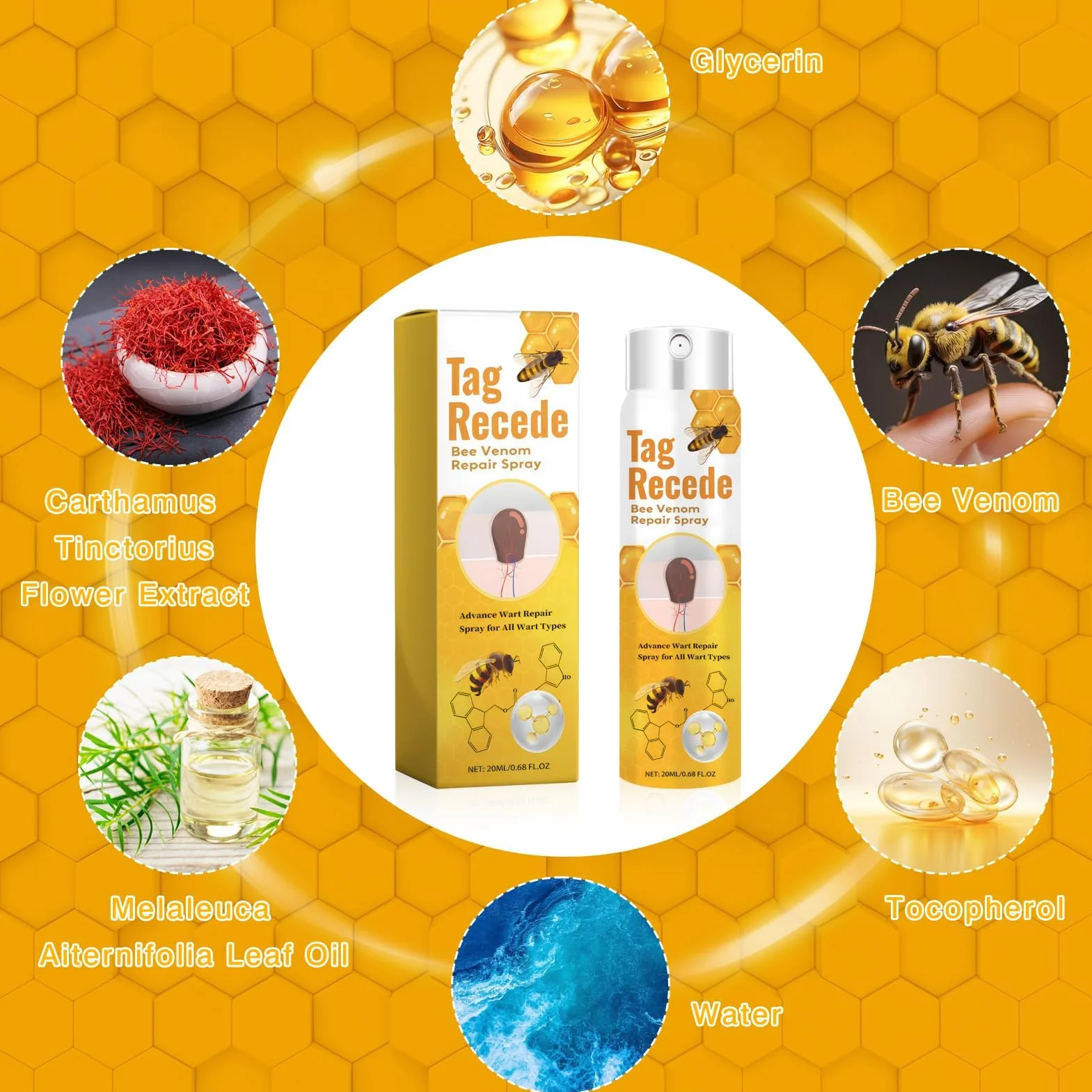 Bee Venom Spray 2 sztuki jadu pszczelego 20 lm do skóry