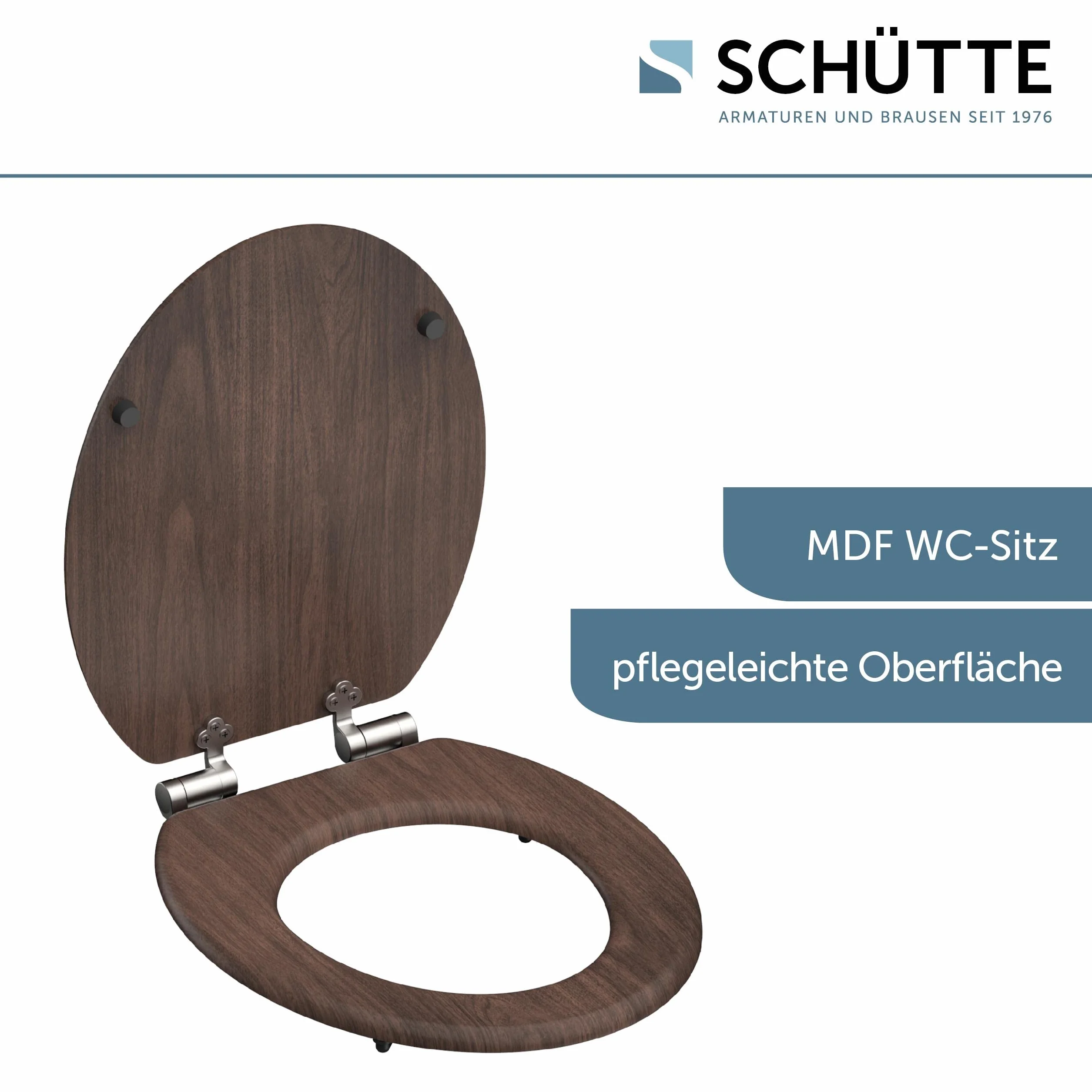 SCHÜTTE Deska sedesowa MDF (ciemne drewno)