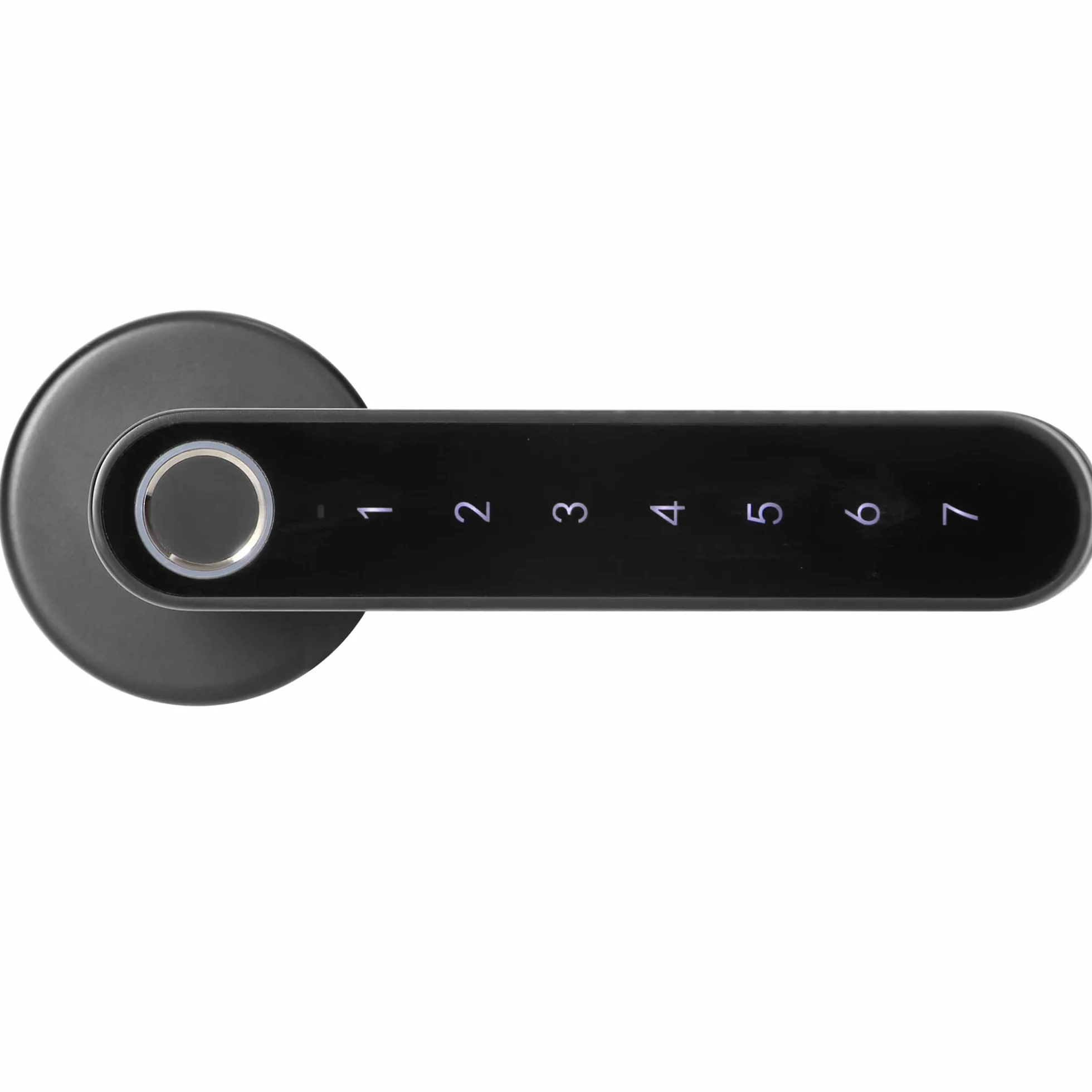 Orno OR-ZS-853 elektroniczny zamek do drzwi z klawiaturą dotykową i funkcją Smart – czytnik linii papilarnych, Bluetooth 4.0 (czarny)