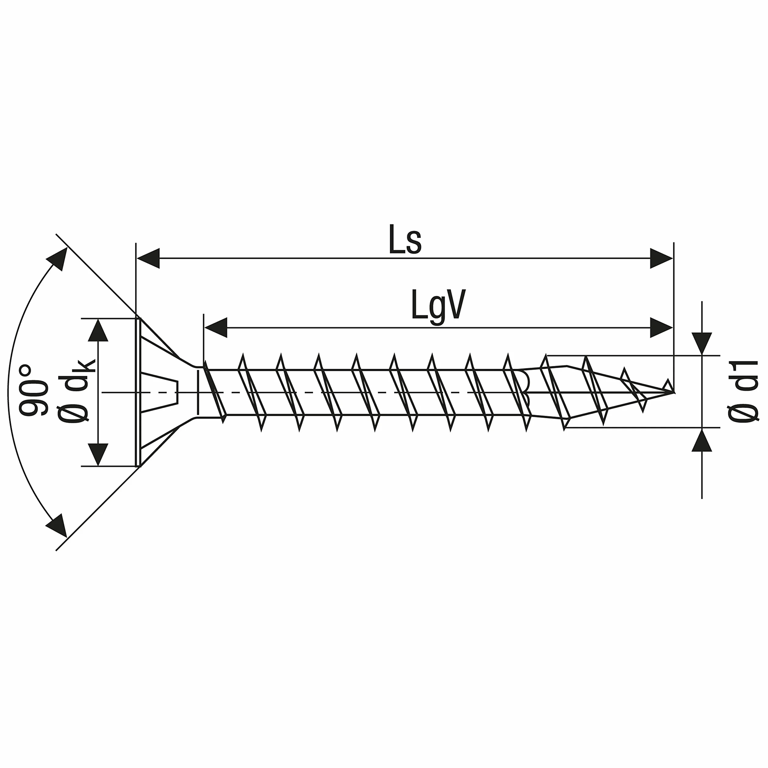 SPAX Śruba uniwersalna, 4,0 x 16 mm, 200 sztuk, z gniazdem krzyżowym Z2, łeb wpuszczany, pełny gwint, 4CUT, WIROX A3J, 1081010400163
