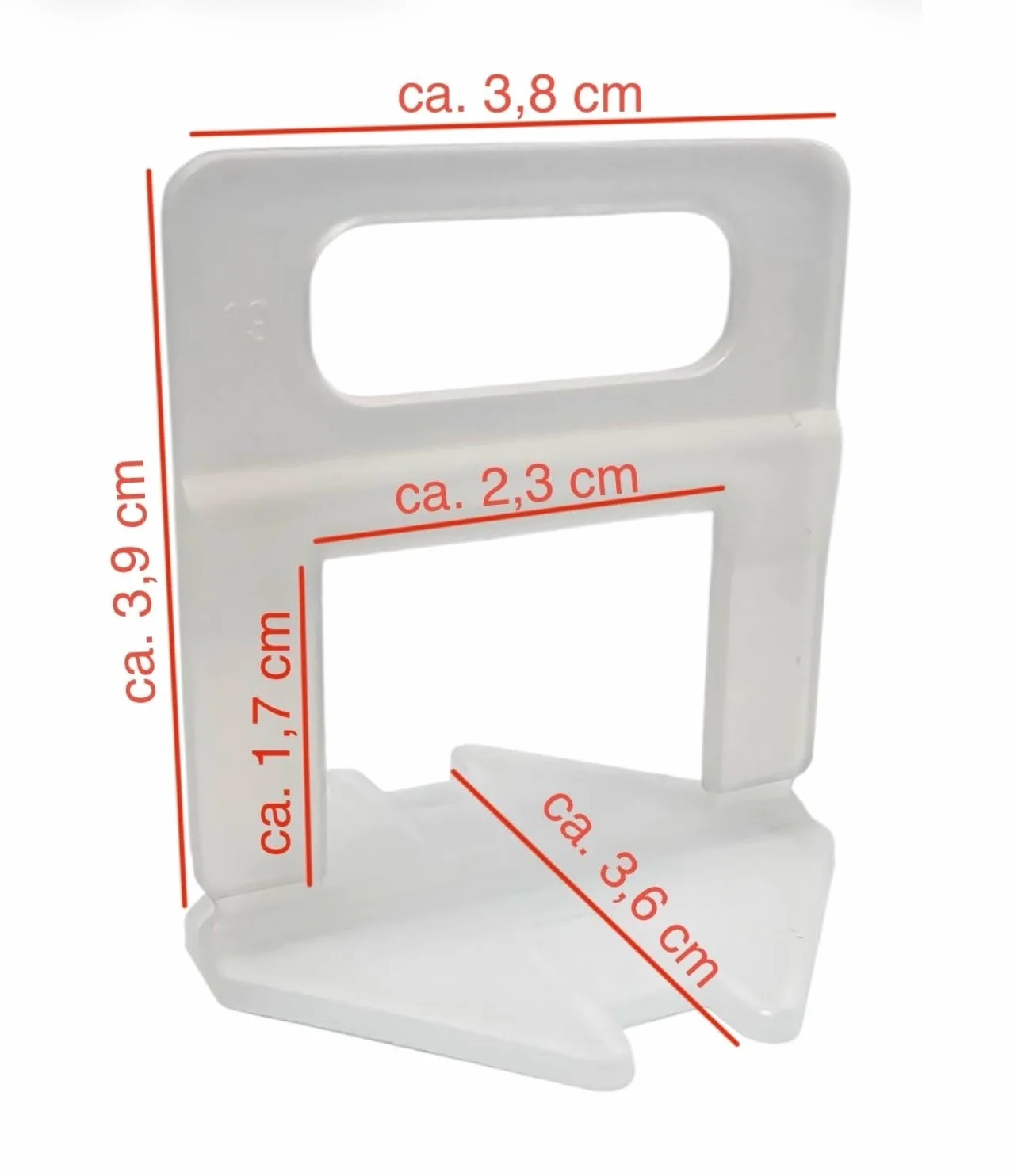 Zaczepy 1,5 mm 2000 sztuk płytek system poziomowania płytek grubość płytek 3-12 mm - system układania płytek pomoc w układaniu płytek system niwelacji płytek
