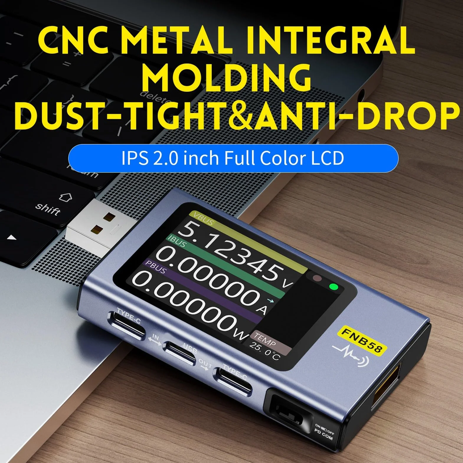 Tester USB 4-28 V 0-7 A 0-140 W LCD USB Napięcie Prądu Tester Mocy Multimetr Wyzwalacz Szybkiego Wykrywania dla PD2.0 PD3.0 QC2.0 QC3.0