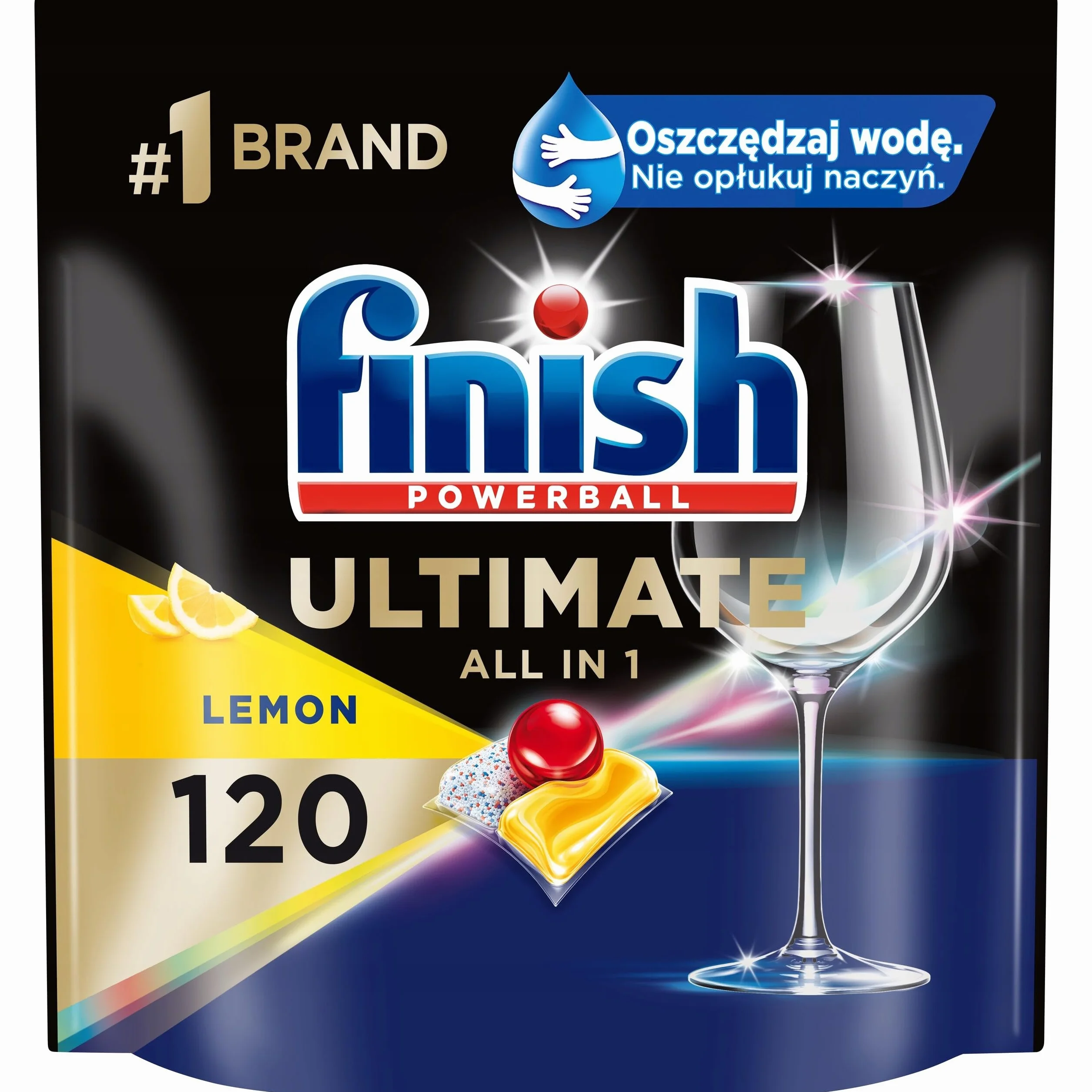 Kapsułki do zmywarki FINISH Ultimate All in 1 Lemon 120szt