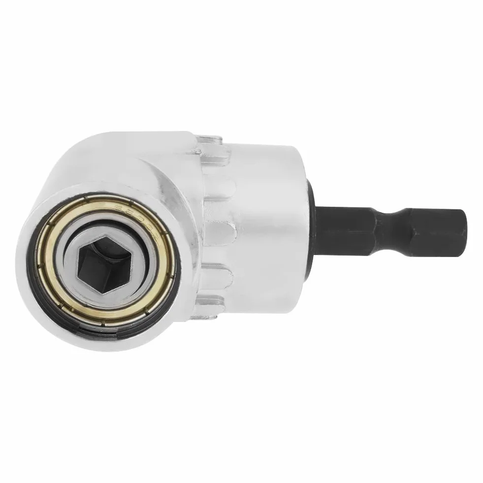 LiebeWH Adapter do wiertarki kątowej, adapter wiertarski 90 stopni, adapter do wiercenia pod kątem prostym, adapter kątowy 105 stopni, 1/4 cala przedłużająca końcówka wiertła