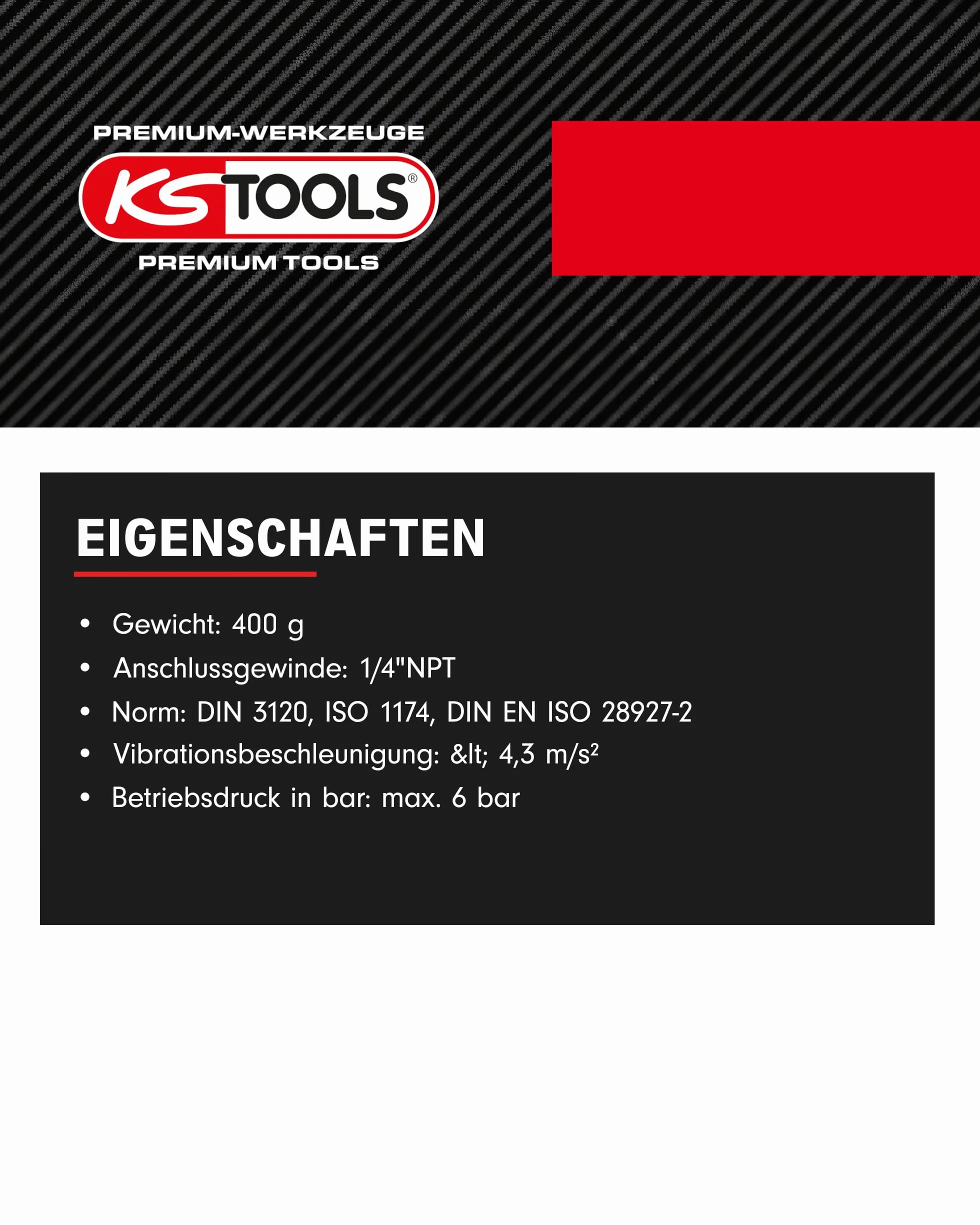 KS Tools 515.5510 3/8" SlimPOWER Grzechotka pneumatyczna MINI 30Nm