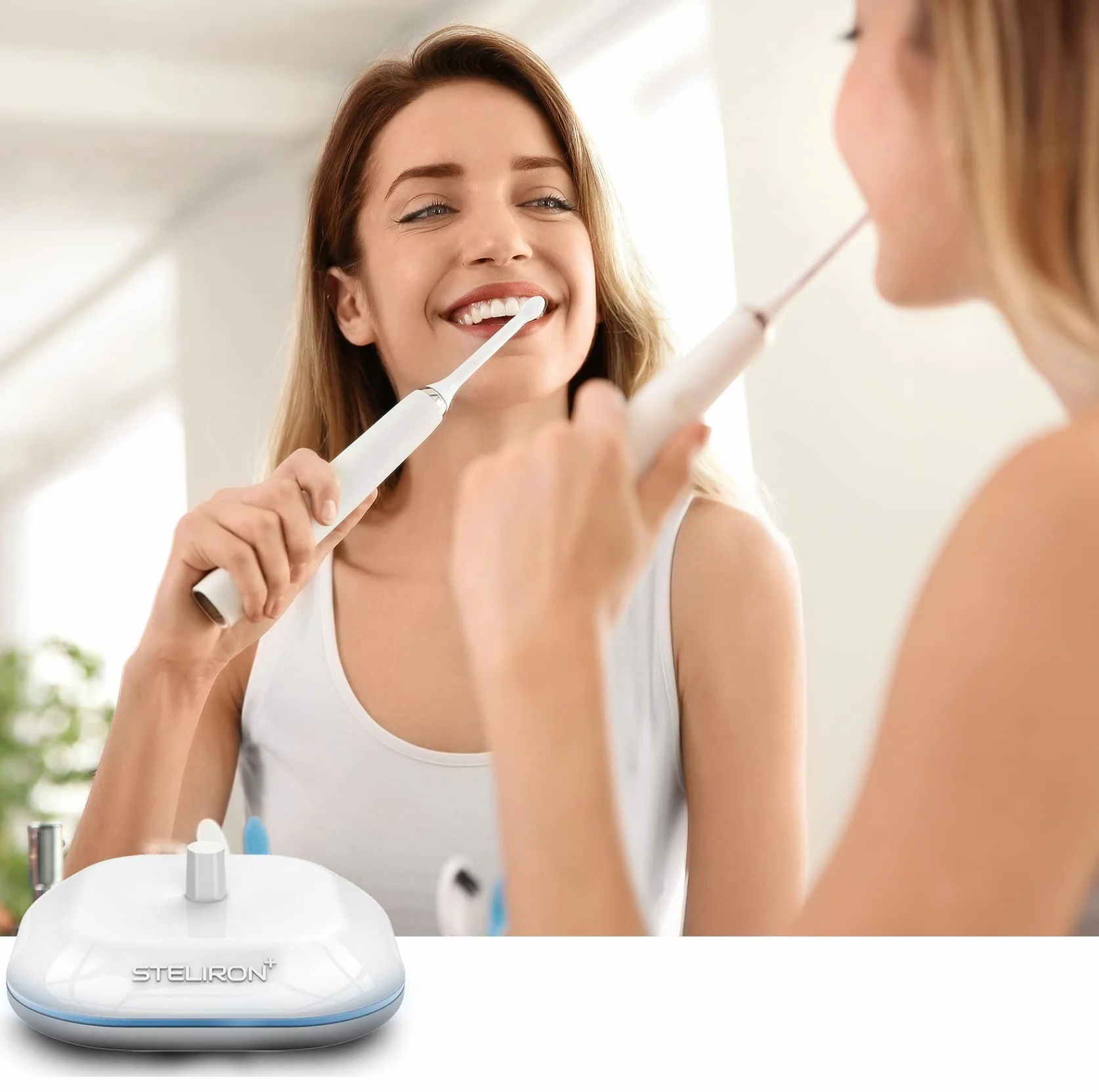Galvanox Elektryczna ładowarka do szczoteczek do zębów - kompatybilna ze szczoteczkami do zębów Braun ORAL-B, model zastępczy 3757 - zasilanie USB, bez wtyczki adaptera brytyjskiego (biała)