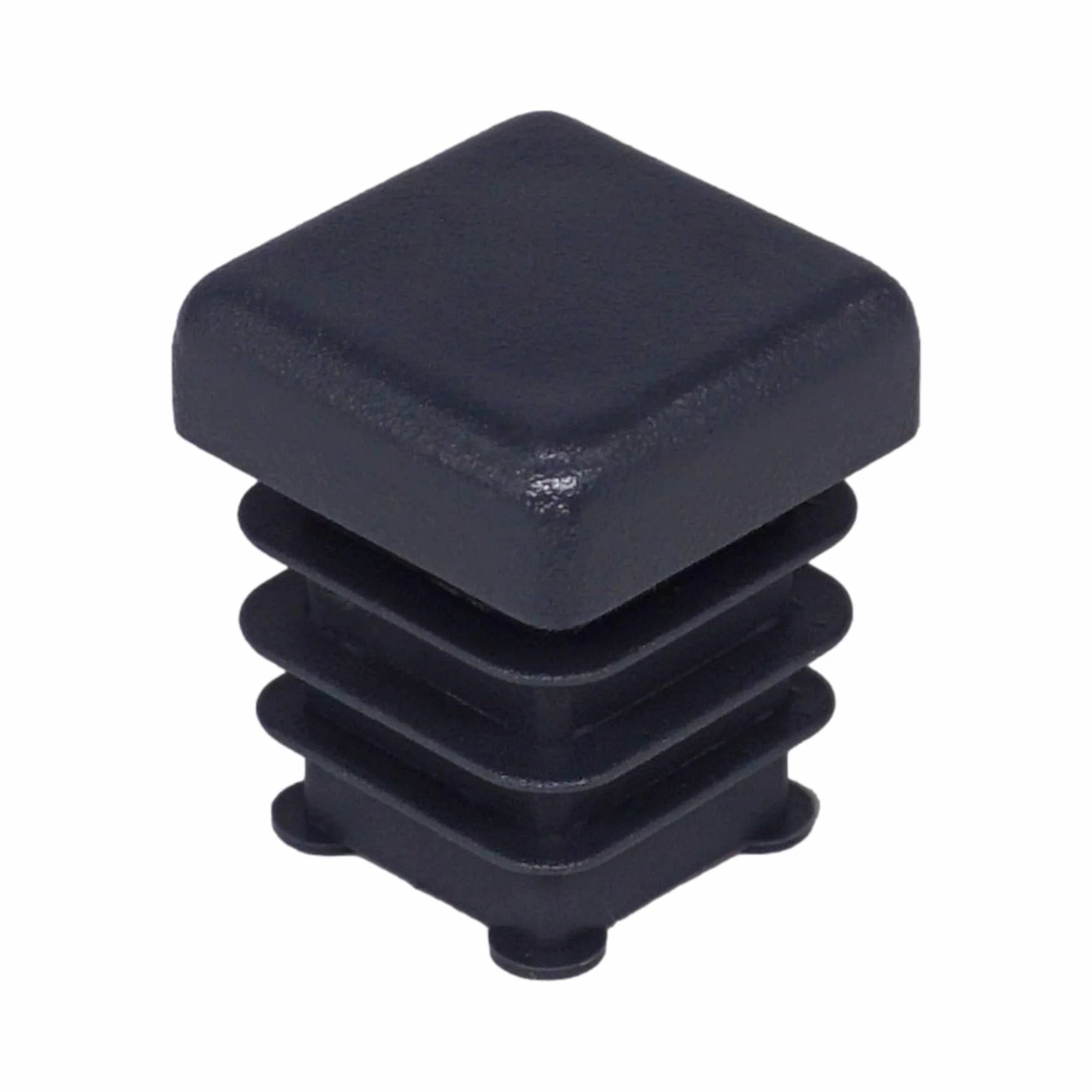 SKIR'CO (70 szt.) Kwadratowe wkładki plastikowe 16 x 16 mm, zatyczki do rur, kwadratowe wkładki do rur, wkładki do słupków ogrodzeniowych, kolor szary antracytowy RAL 7016
