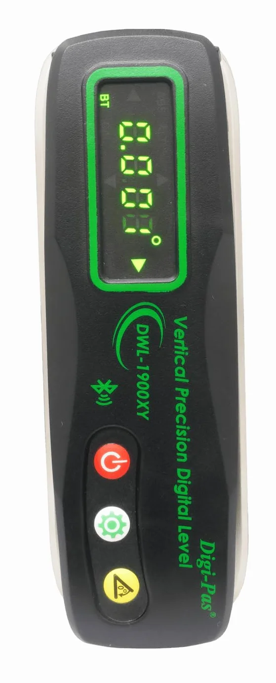 2-osiowy inteligentny pionowy poziom dokładności Digi-Pas DWL1900XY Bluetooth, 0,0002 "/ft (0,02 mm/m)
