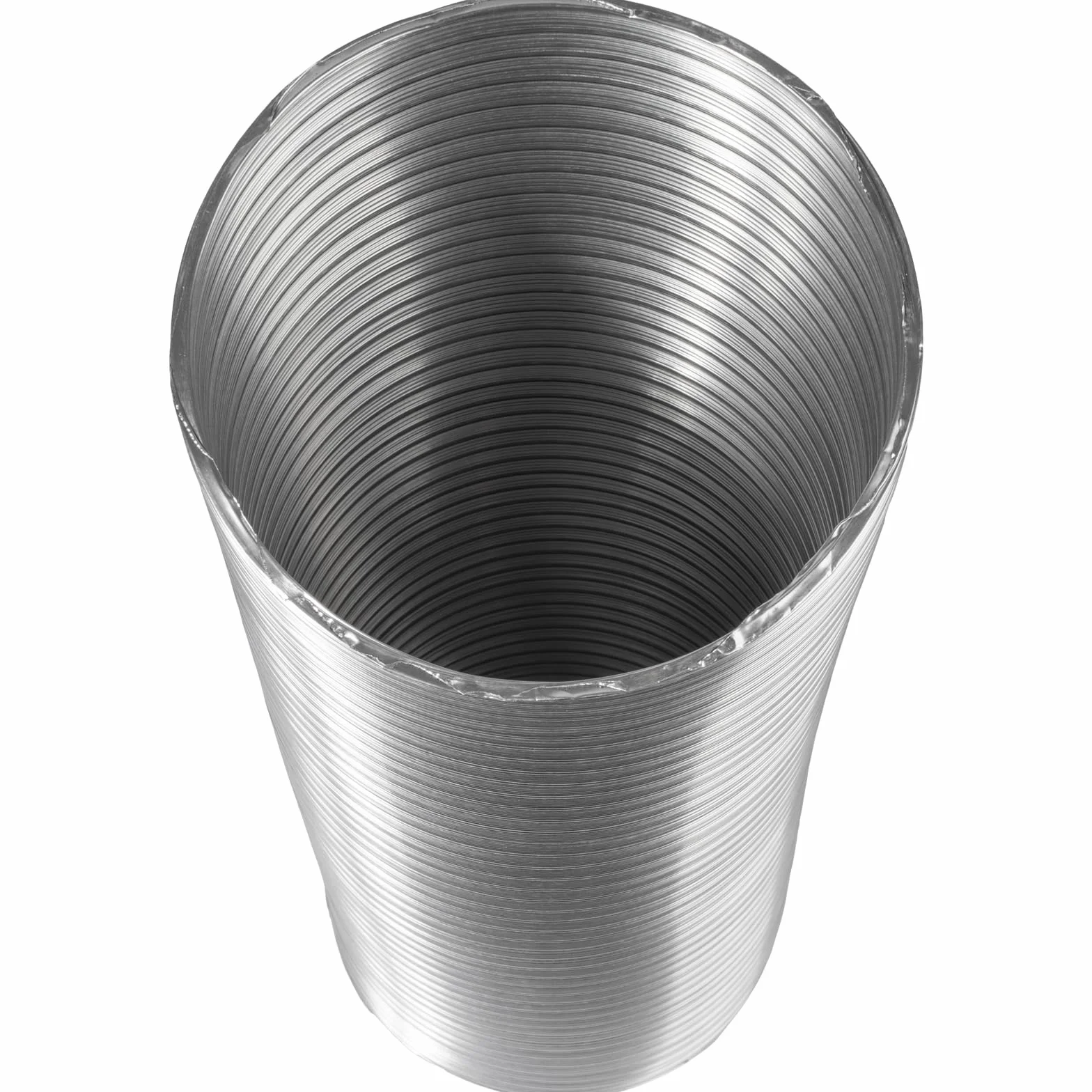 Vent Systems Elastyczna okrągła rura aluminiowa DN 120 mm x 1,5 m długości, wąż aluminiowy, elastyczny wąż, wąż powietrza wylotowego do ogrzewania i chłodzenia, klimatyzacji, suszarki, wentylatora