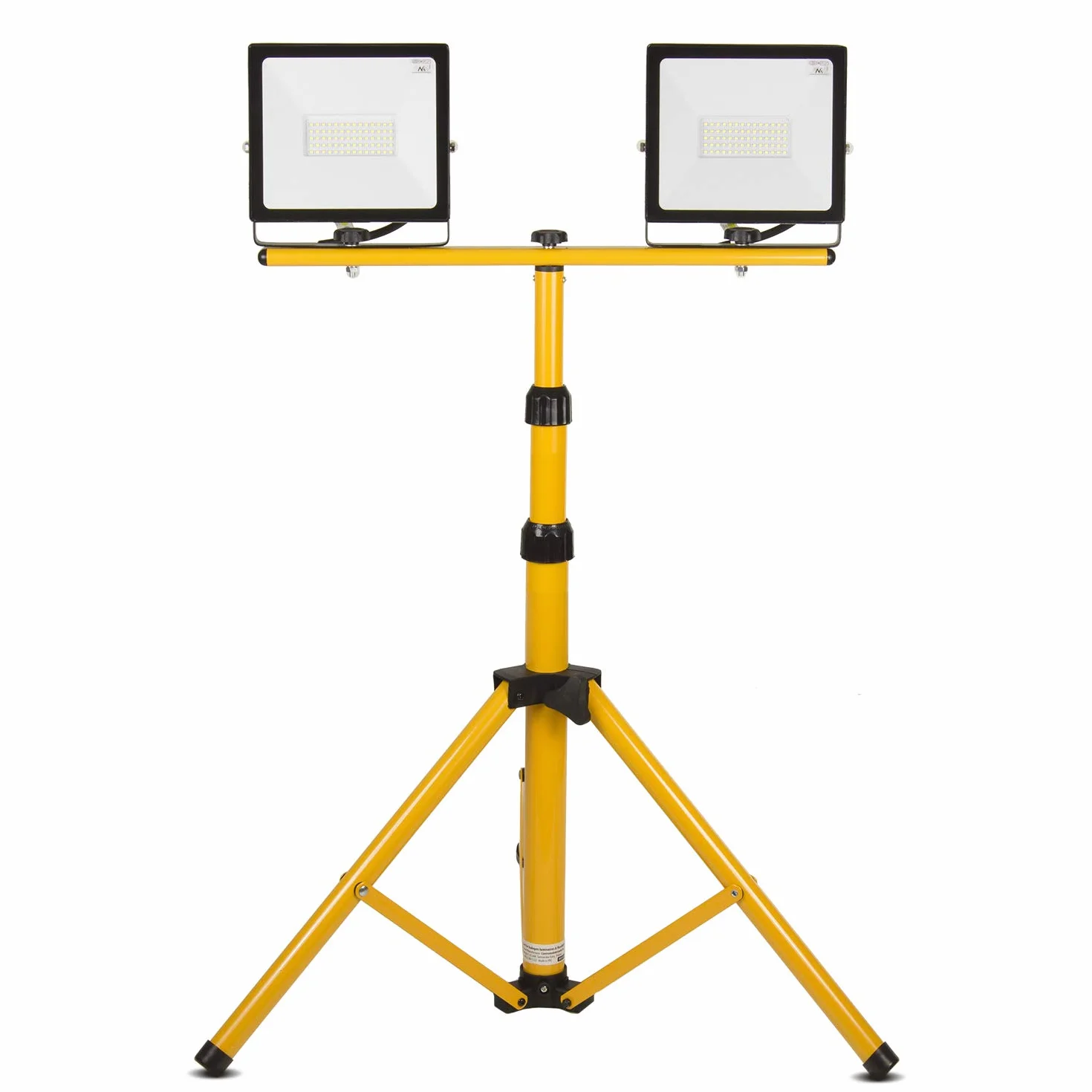 Maclean MCE583 Statyw do naświetlaczy – reflektor budowlany statyw teleskopowy 62-150 cm (stalowy)