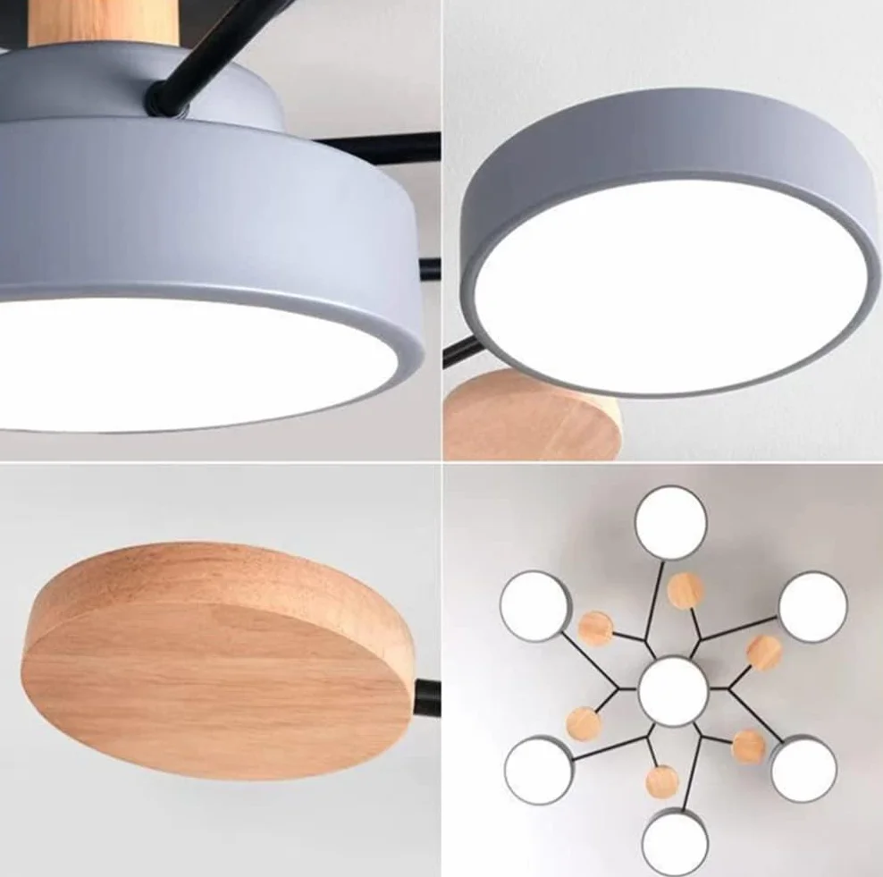 Akrylowa okrągła wisząca lampa sufitowa LED, oświetlenie LED w pobliżu opraw oświetleniowych do salonu, jadalni, sypialni, przedpokoju, kuchni (biała - 4 s)