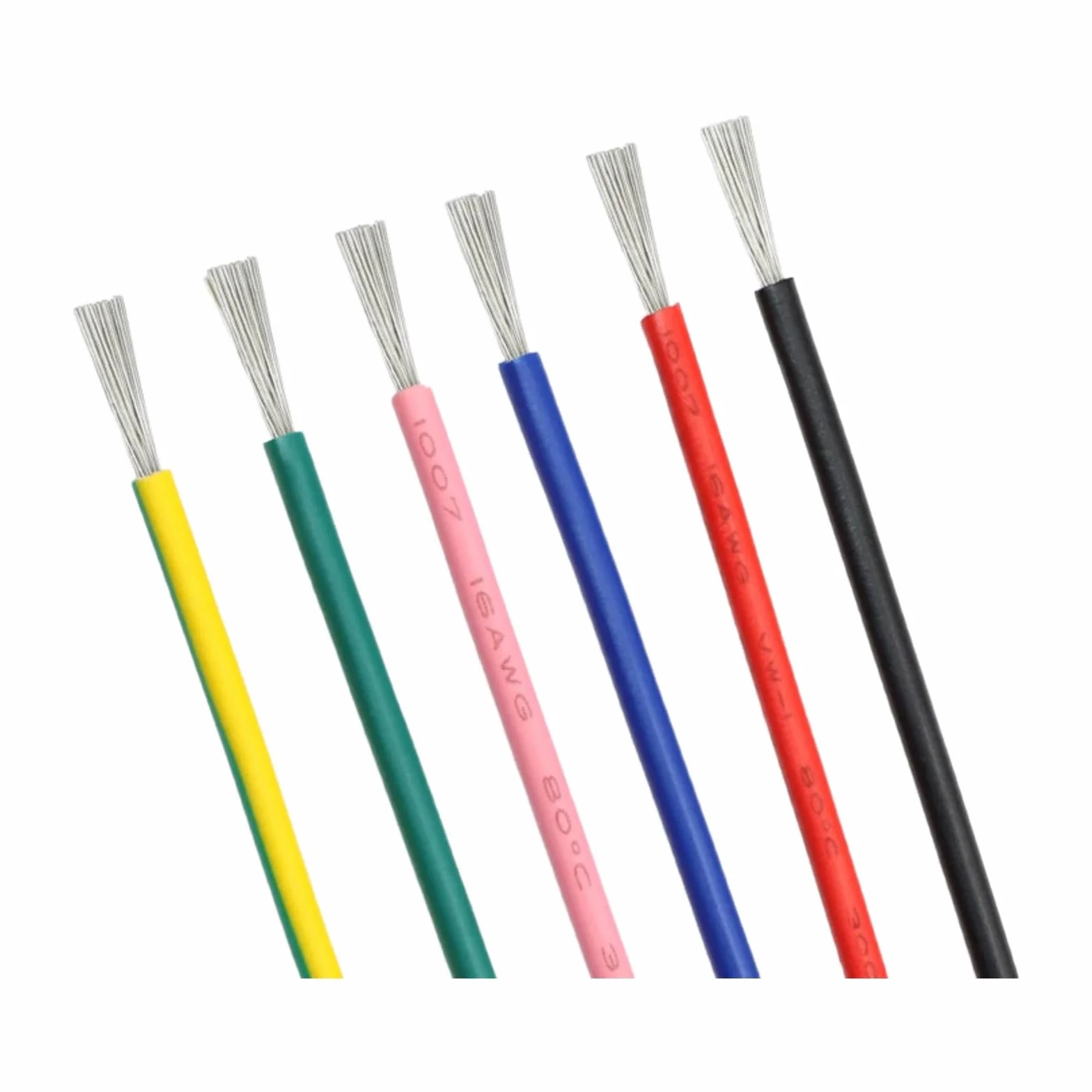 12 kolorów 1007 skręcany drut 5/10 m 30/28/26/24/22/20/18/16AWG PVC izolowany kabel miedziany odpowiedni (fioletowy; 5 metrów; 30AWG)