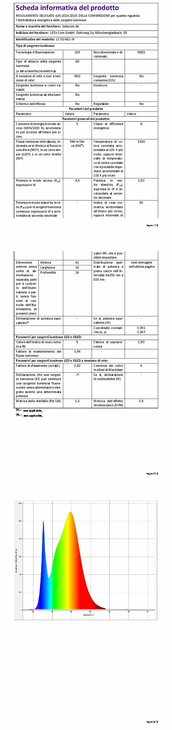 ledscom.de Słupek oświetleniowy PODEL 39 cm antracyt 2 gniazda G9 596 lm biały