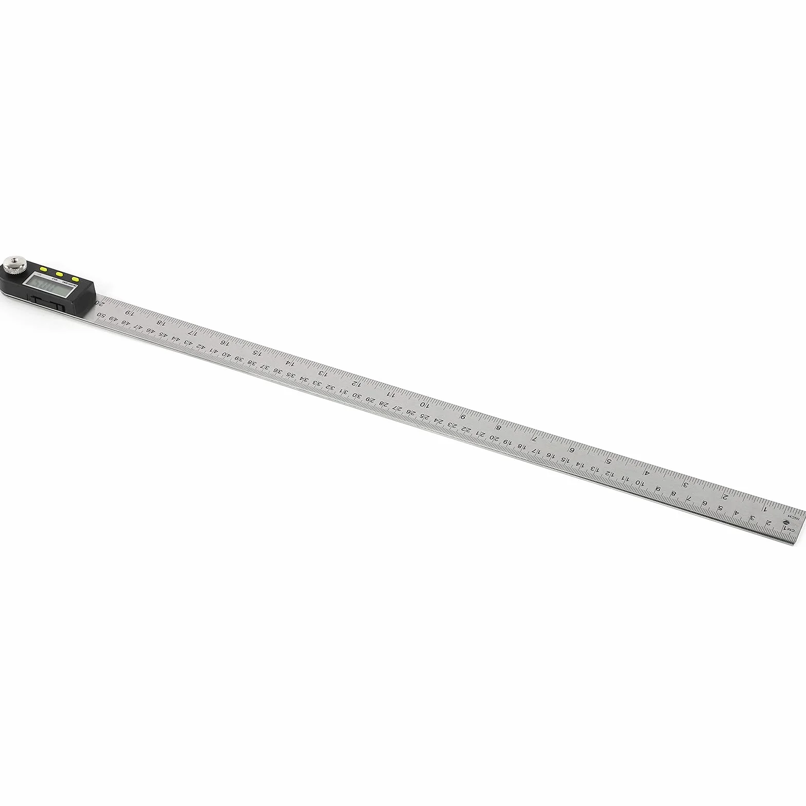 Annadue Cyfrowa Linijka Kątowa Kątomierz 360° Stal Nierdzewna 500 Mm Wyświetlacz LCD Cyfrowy Miernik Kąta do Obróbki Drewna, Precyzyjny Cyfrowy Kątomierz z Wyświetlaczem LED do Pomiaru Kątów