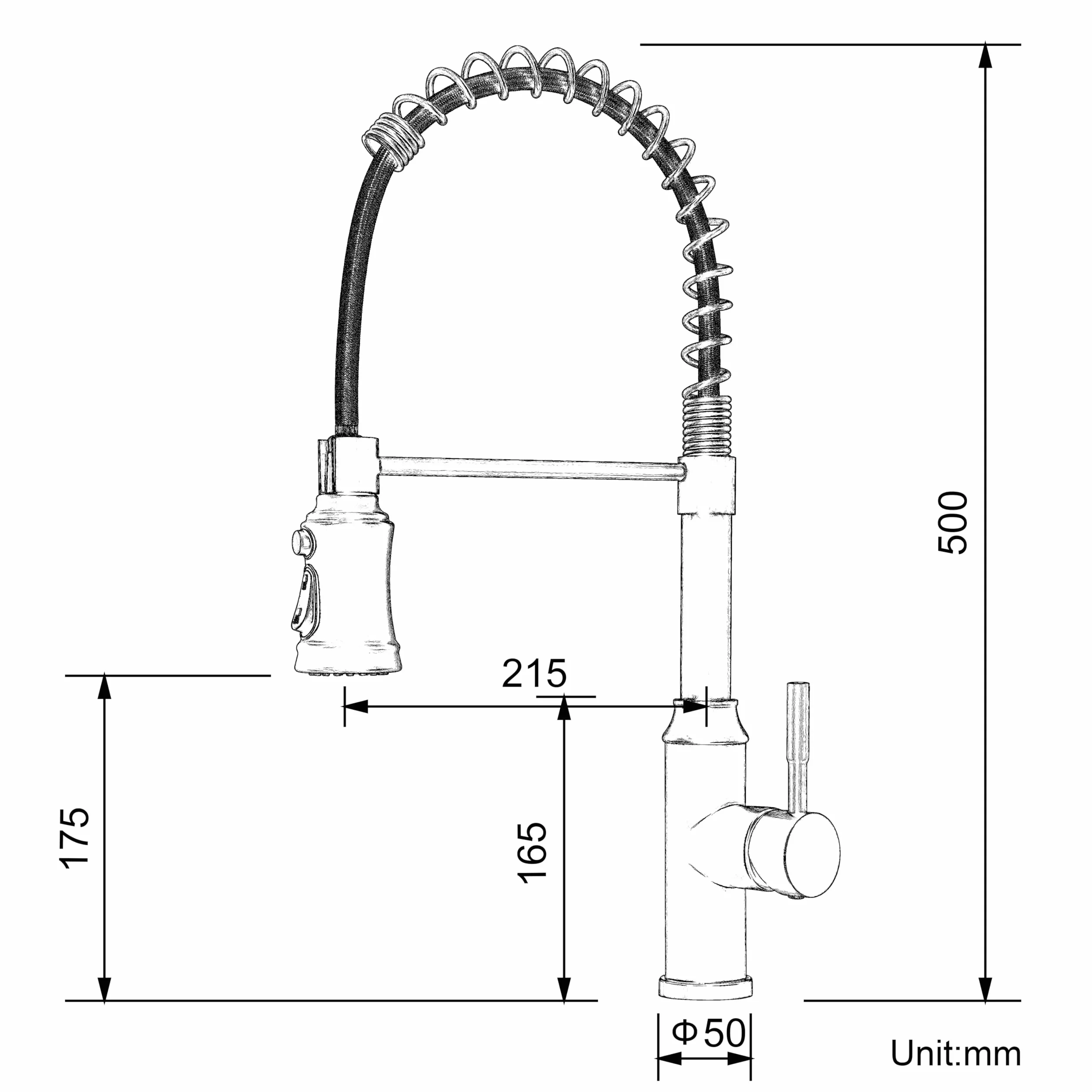 Szczotkowane złoto wyciągana bateria kuchenna z 3 funkcjami 304 stal nierdzewna 360° obrotowy kran mieszający elastyczny wąż nowoczesny design idealny do użytku domowego i komercyjnego