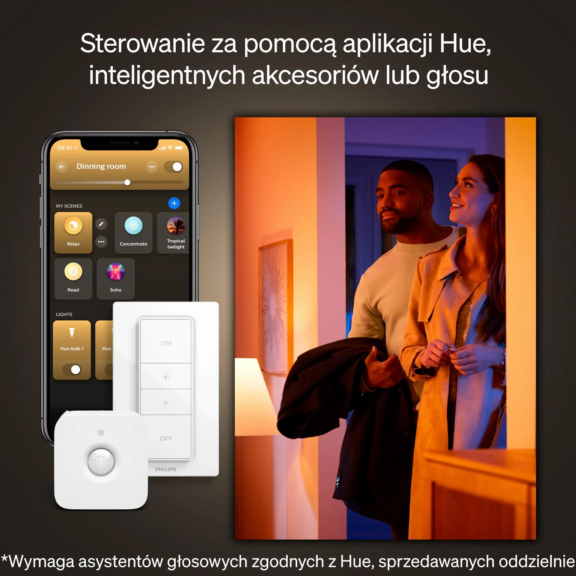 Philips Hue White Ambiance Adore reflektor wpuszczany, 1 opakowanie, Biały