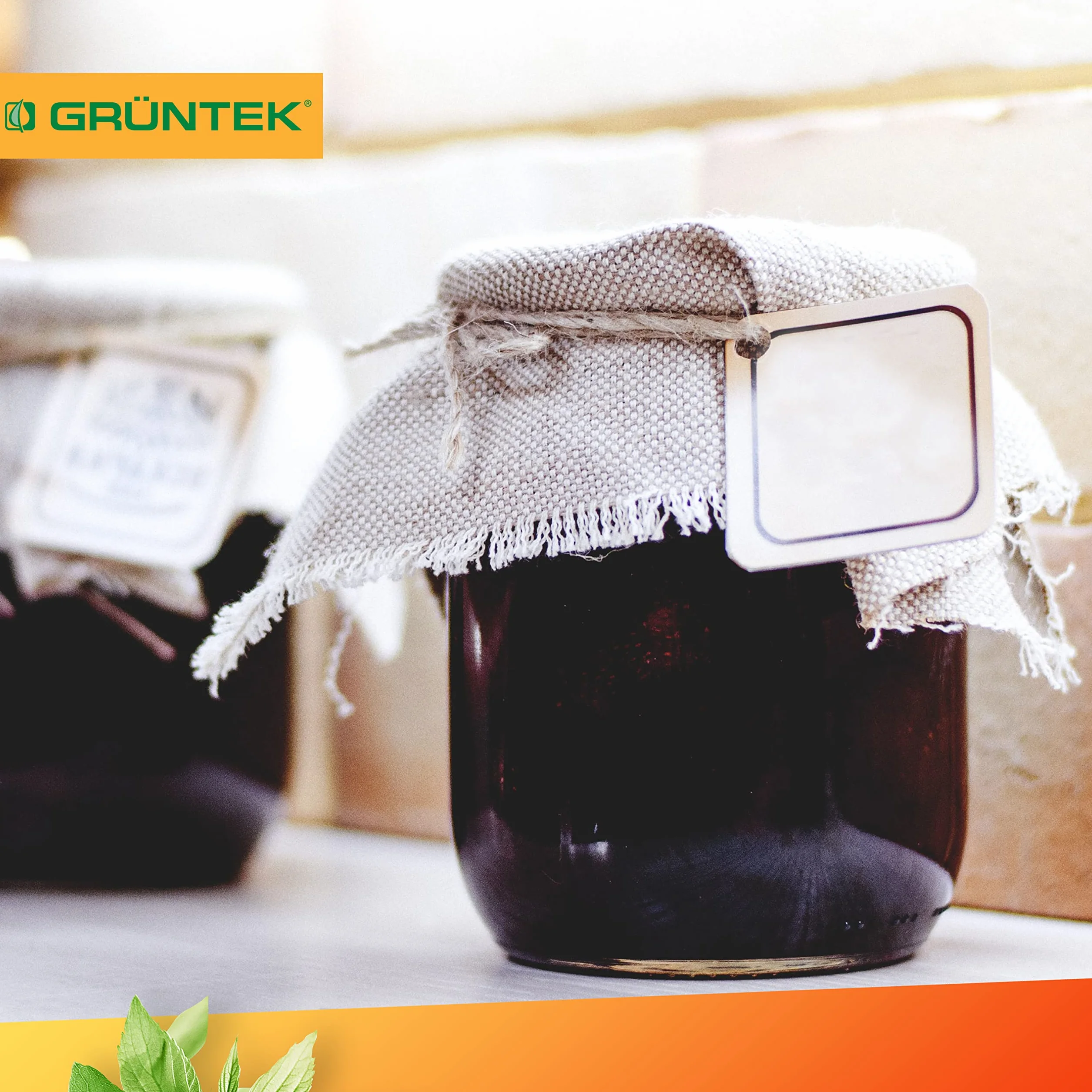 GRÜNTEK sznurek żytni do ogrodu 6 mm grubości, sznurek do wiązania, sznurek ogrodowy, sznurek do majsterkowania w rolce z 60 m, 100% naturalny żytni sznurek w kolorze naturalnym, do pakowania