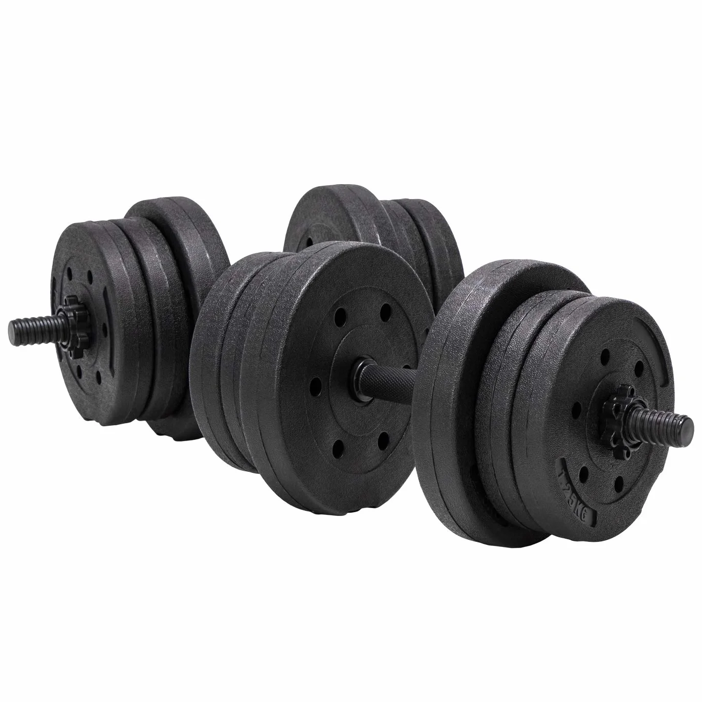 Hantle treningowe bitumiczne AbarQs (2x10kg)