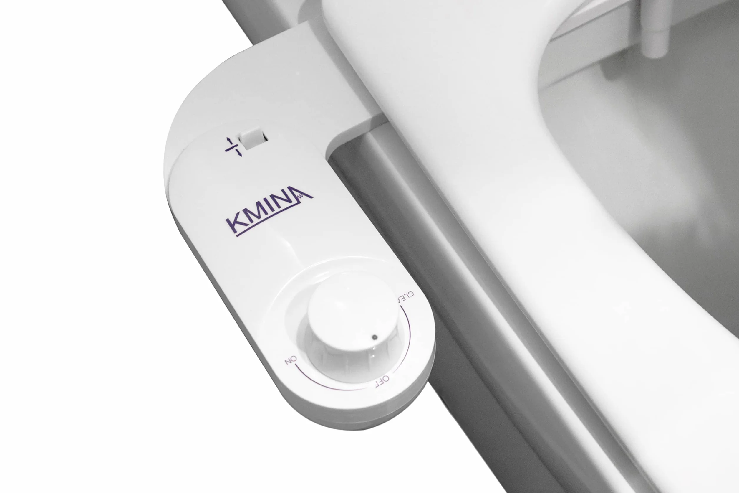 Bidet toaletowy z zimną wodą przenośny nieelektryczny regulowany ciśnienie biały długość węża 80 cm