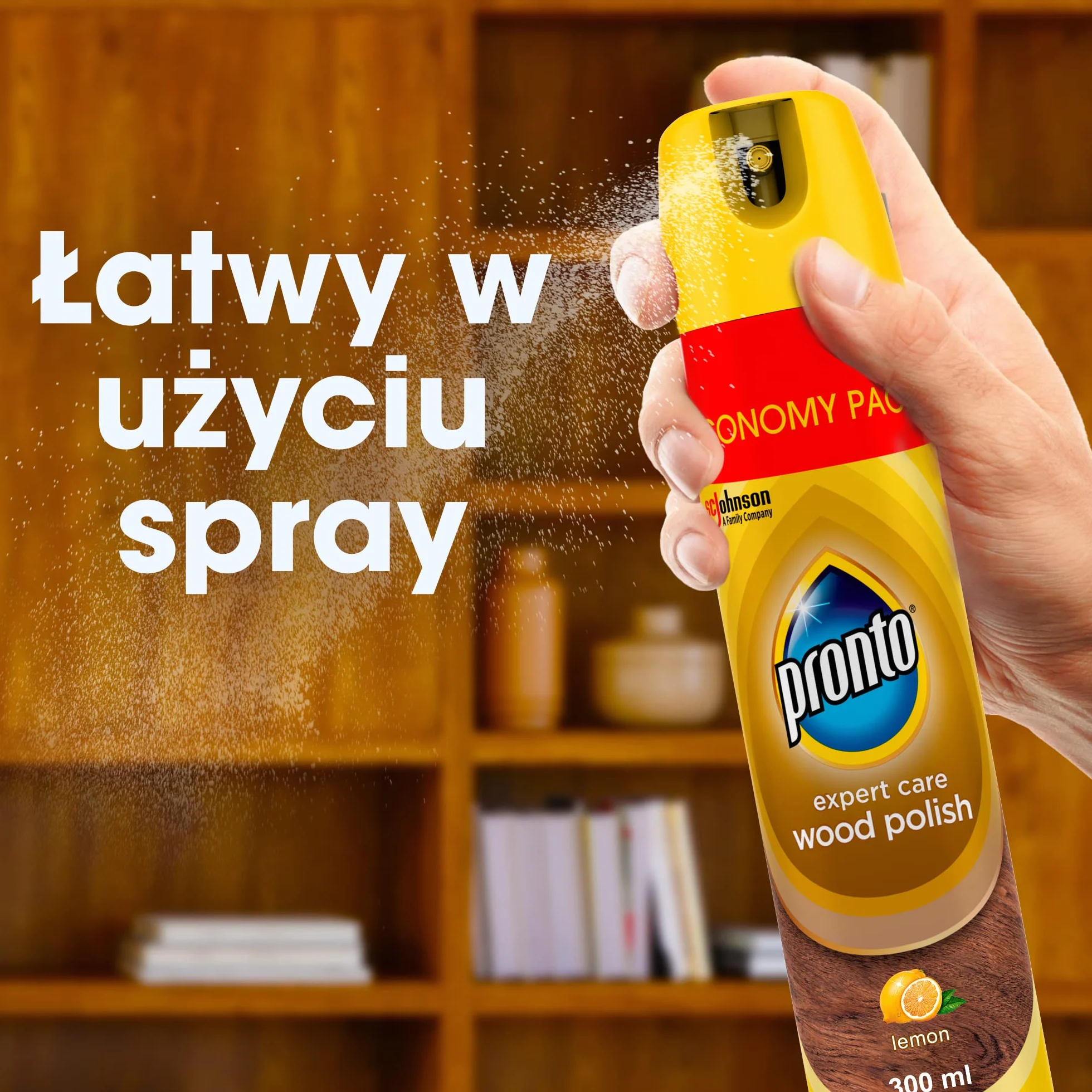 Pronto® Expert Care Lemon do mebli drewnianych w aerozolu - Lemon 300ml