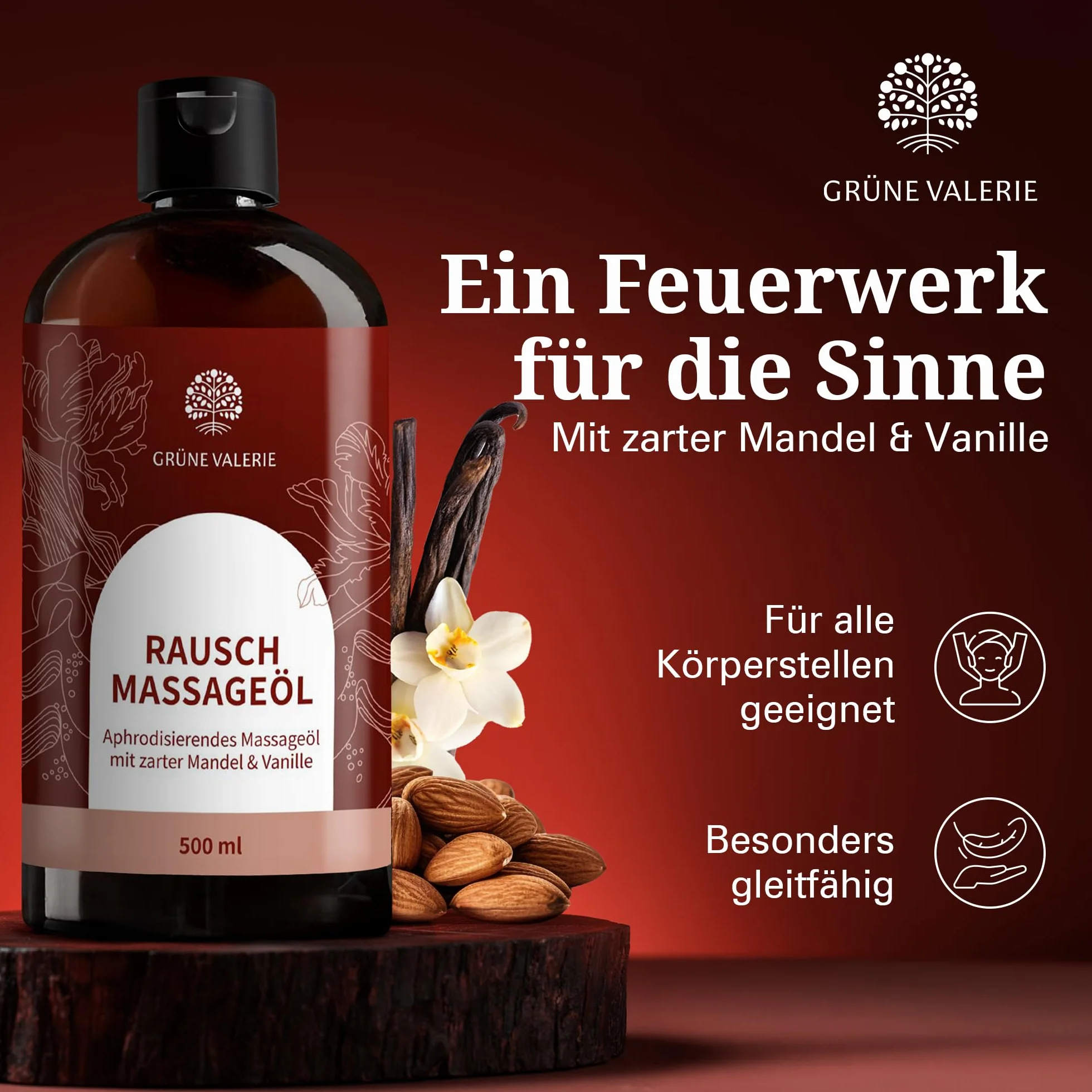 Olejek do masażu Kamasutra 500 ml migdał wanilia ślizgowy relaks stymulacja