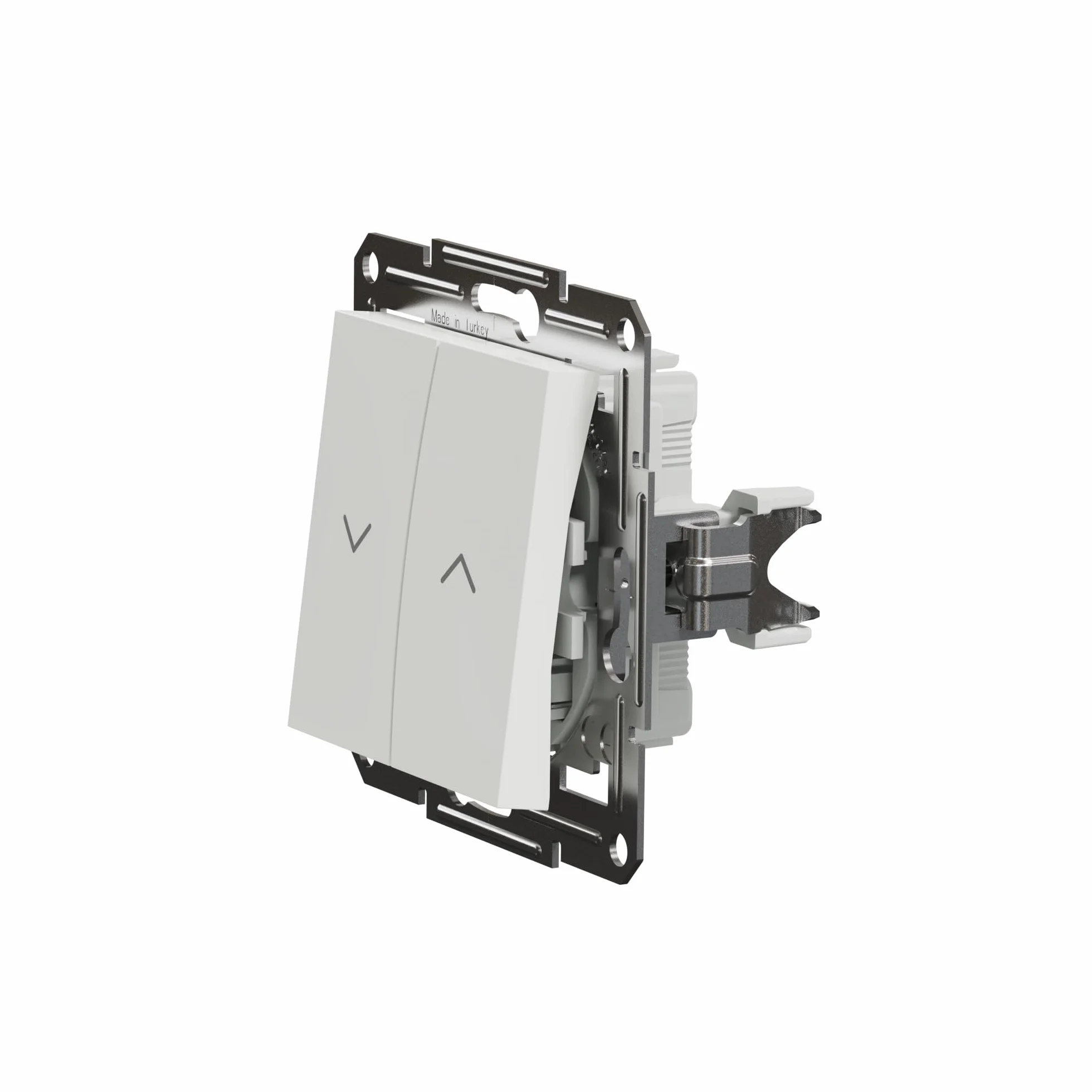 Schneider Electric Asfora EPH1370121D przycisk do rolet 10 A-250 V podtynkowy, przycisk żaluzji, zaciski wtykowe, biały