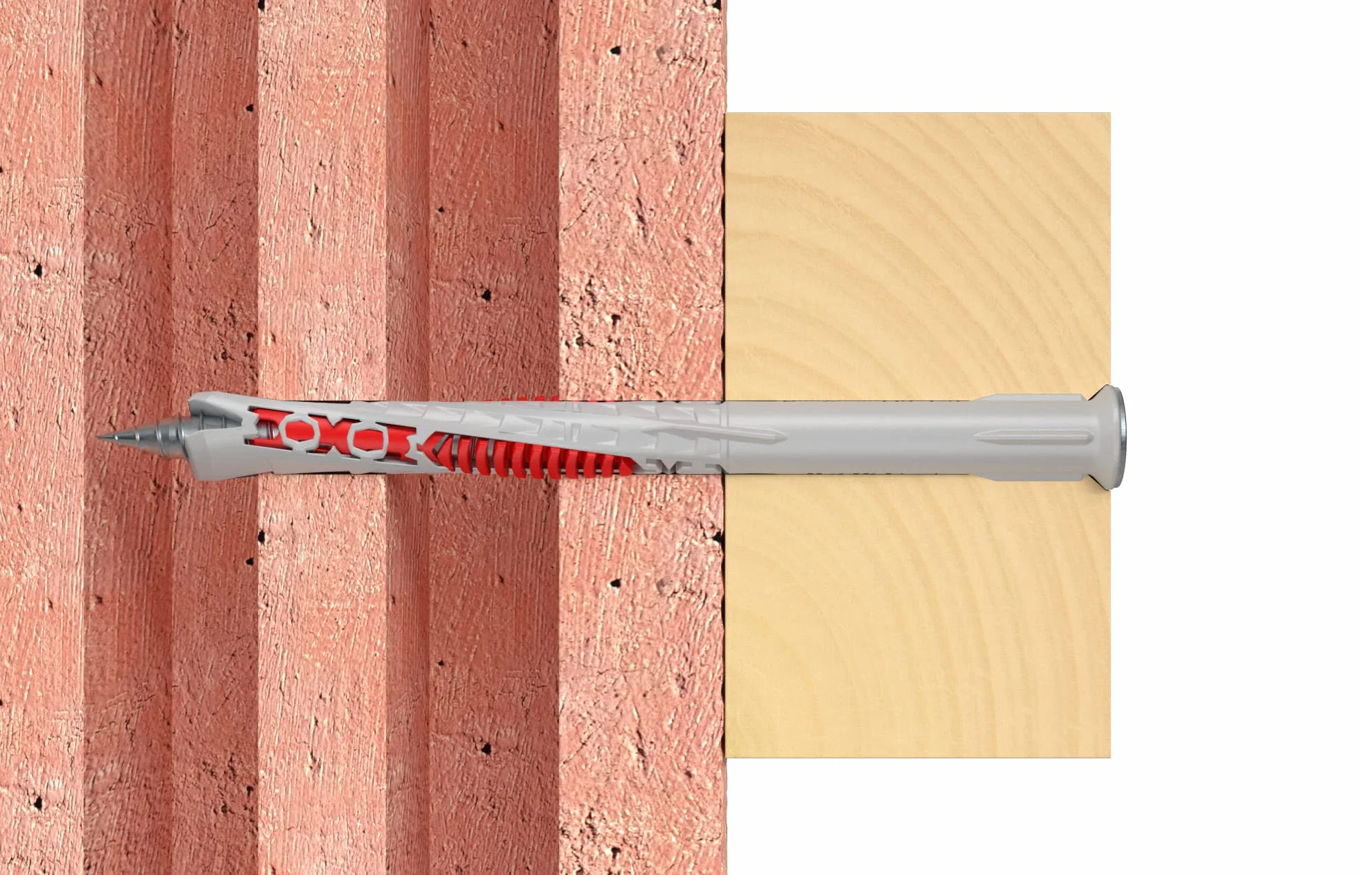fischer DuoXpand 8 x 100 T, wysokiej jakości uniwersalne kołki rozporowe z ocynkowaną śrubą z łbem wpuszczanym (10 szt.), kołki do mocnego trzymania, idealne do porowatych materiałów budowlanych i