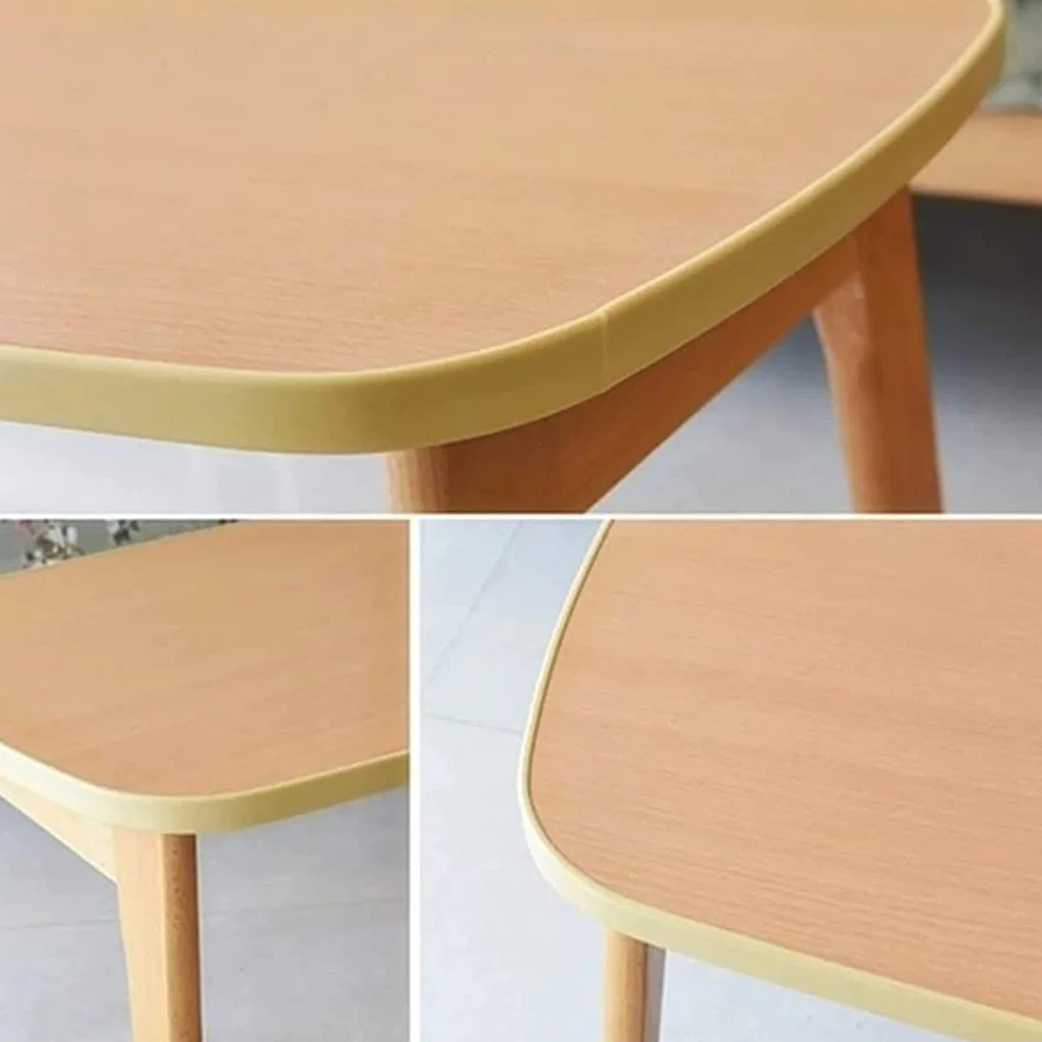 Samoprzylepna taśma krawędziowa TPE do mebli, listwa uszczelniająca w kształcie litery U, do szafki DIY, szafy, stołu i krzesła (3 m, 18 mm, biała)