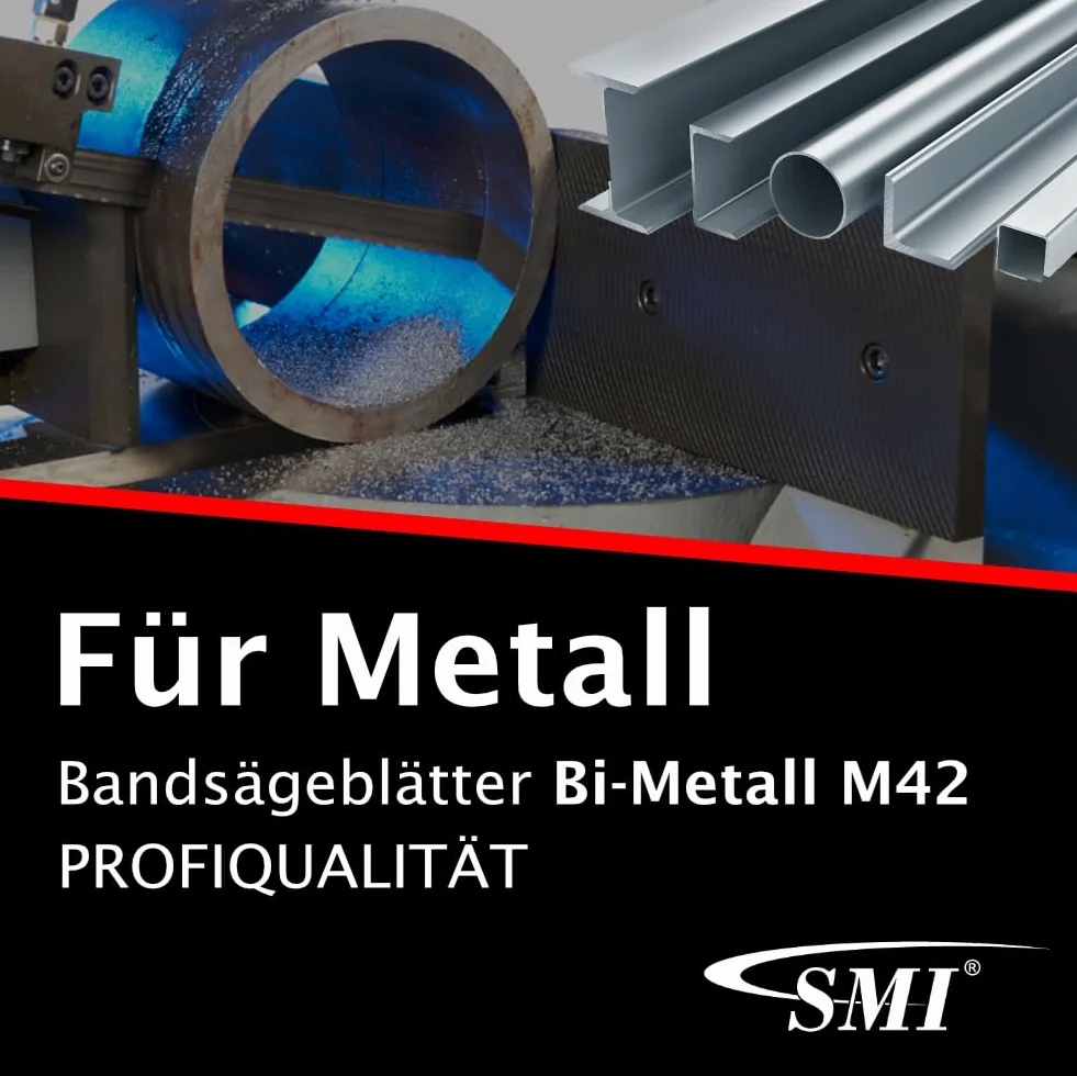 SMI 3-częściowy zestaw Bi-metal M42 taśma do piły 1335 x 13 x 0,65 mm 14/18 ZpZ np. do FEMI 780XL, 783XL, 782 XL, Berg & Schmid MBS 85, Flex SBG 4908 i 4910, Alfra, Flott, piła taśmowa Metallkraft