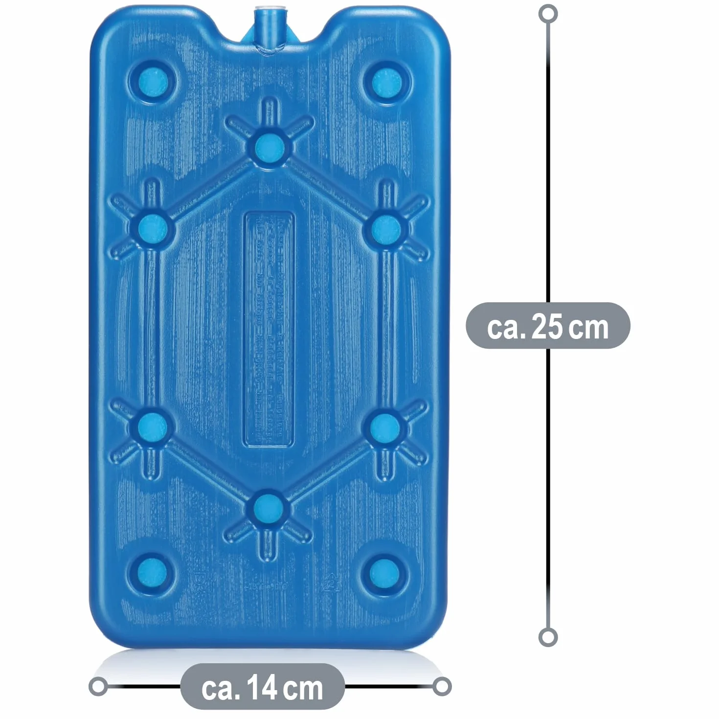 COM-FOUR® Plaski zimny pakiet 3x - zajmujacy malo miejsca i idealny do lodówek i toreb chlodniczych - waskie elementy chlodzace na kemping i na plaze (niebieski - 3 sztuki - M)