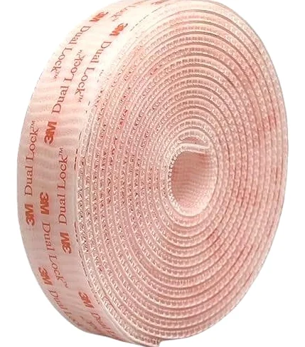 Dpm Tapes Dual Lock SJ3560, 1 taśma klejąca z podwójną blokadą, blokada nacisku, produkt wysoce samoprzylepny do samochodów, Dashcam, Go Pro, uchwyt Holder, zrób to sam czarny (25,4 mm x 2 m)
