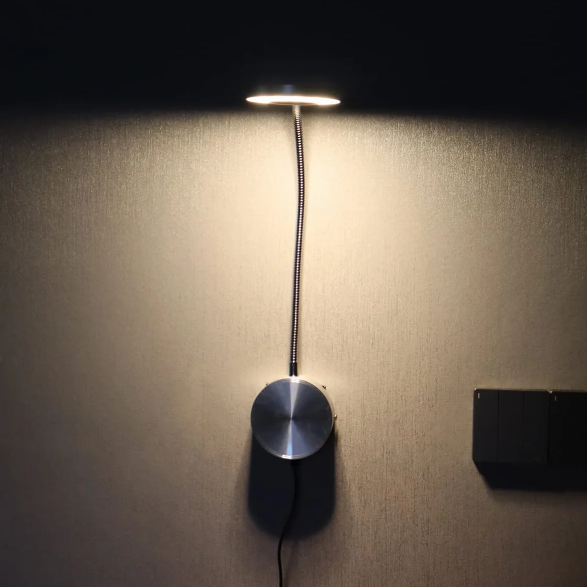 LANMOU Lampa ścienna LED 5W 420lm 40cm z wtyczką USB ściemniacz 3 temperatury barwowe