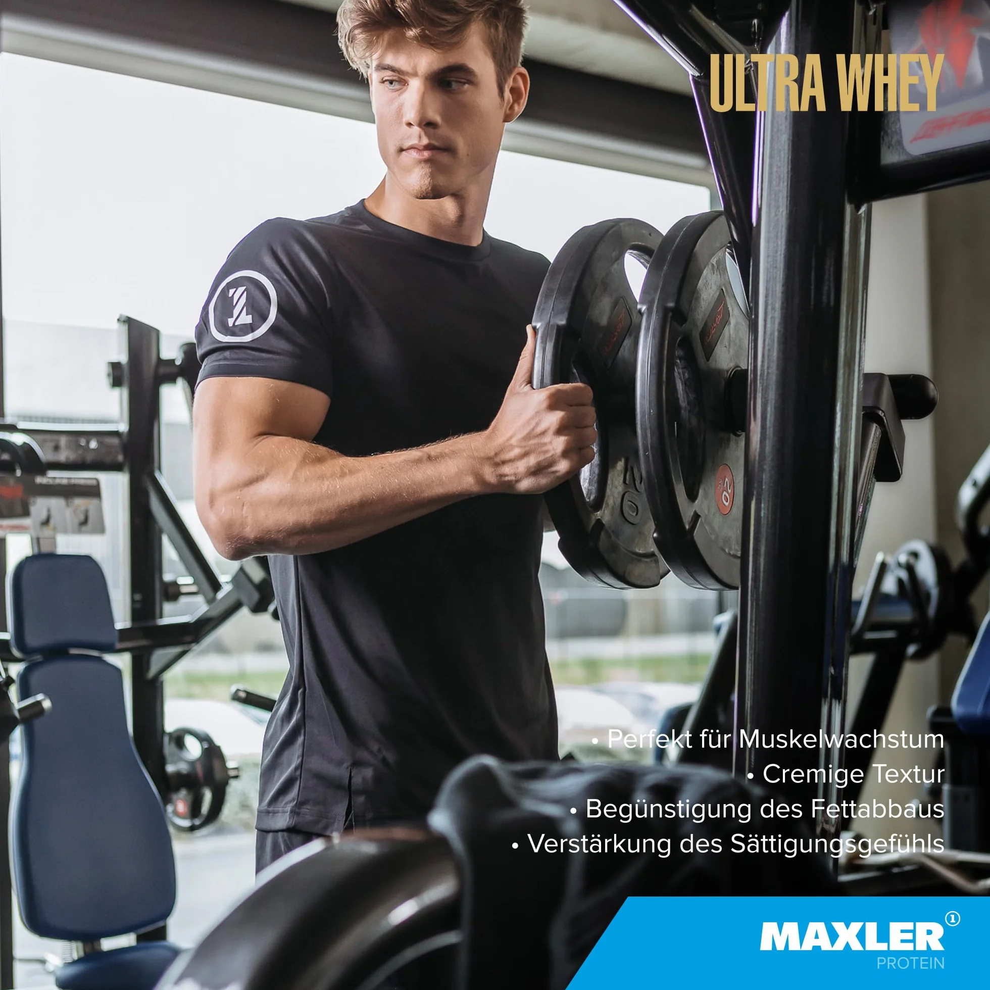 Maxler Ultra Whey Protein - 23 g białka w porcji - Pure Whey Protein Powder - Koncentrat białka serwatki, Izolat białka serwatki, Hydrolizat białka serwatki - Z BCAA - Lody waniliowe - 750g