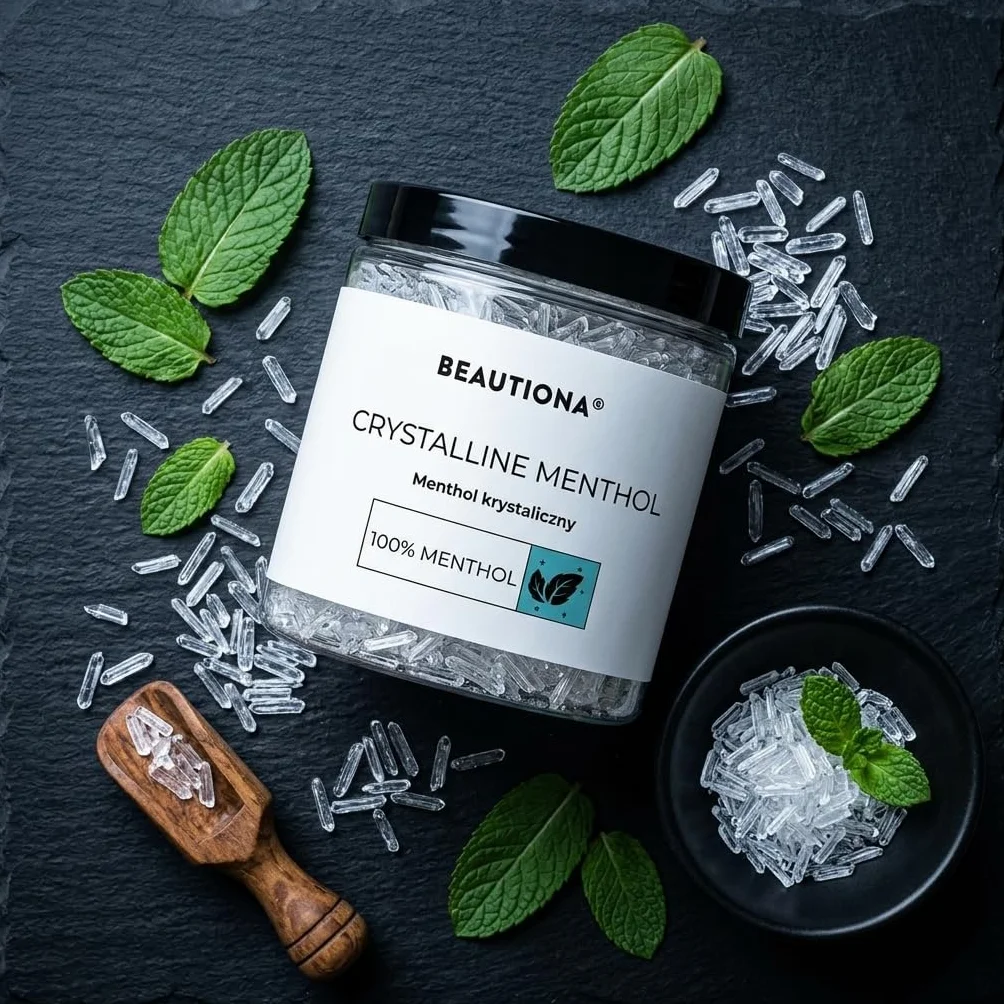 Krystaliczny mentol 100 g czysty intensywny zapach mięty do sauny inhalacji aromaterapii