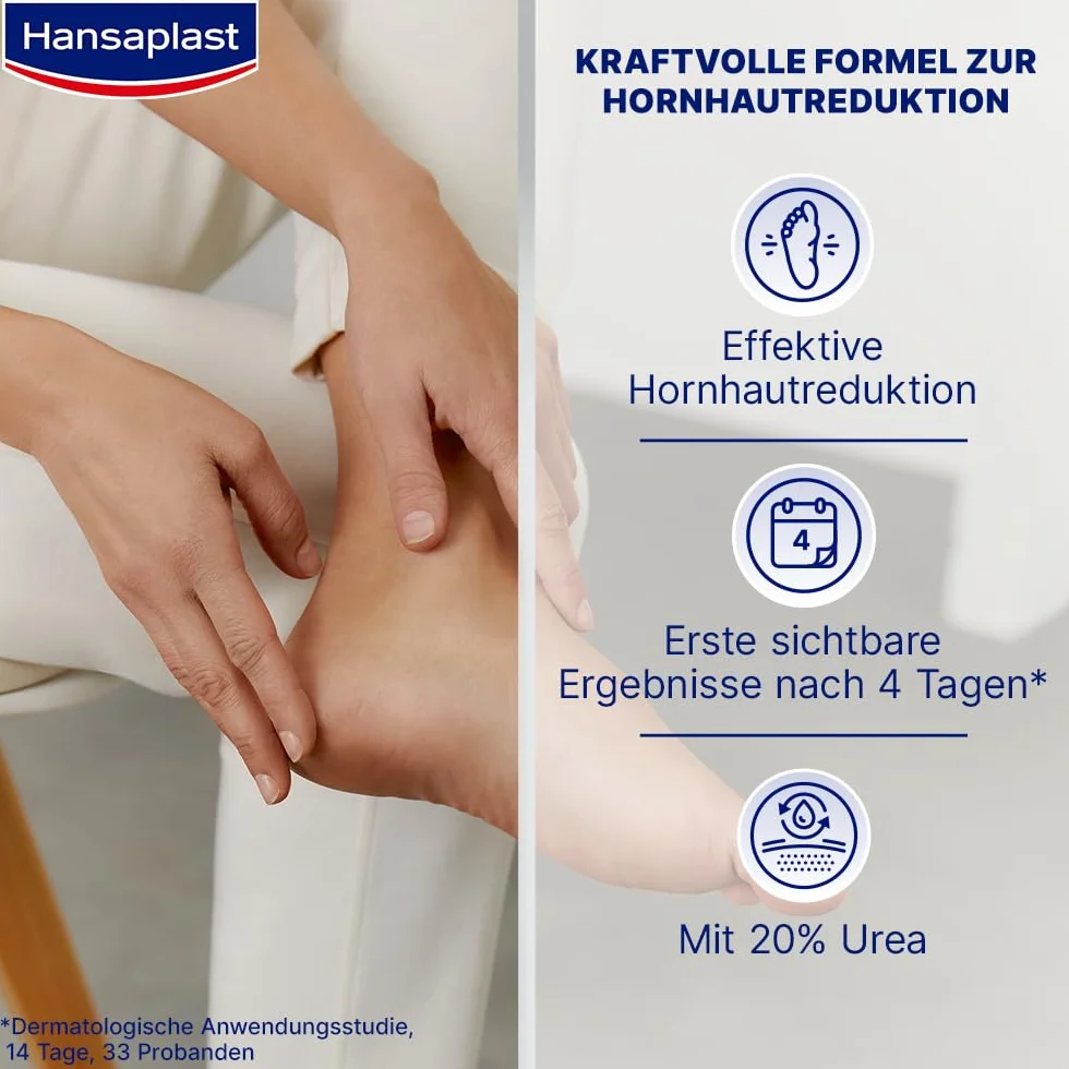 Hansaplast ‎4210201849834 Krem Przeciw Zrogowaciałej Skórze, 75 ml, Biały
