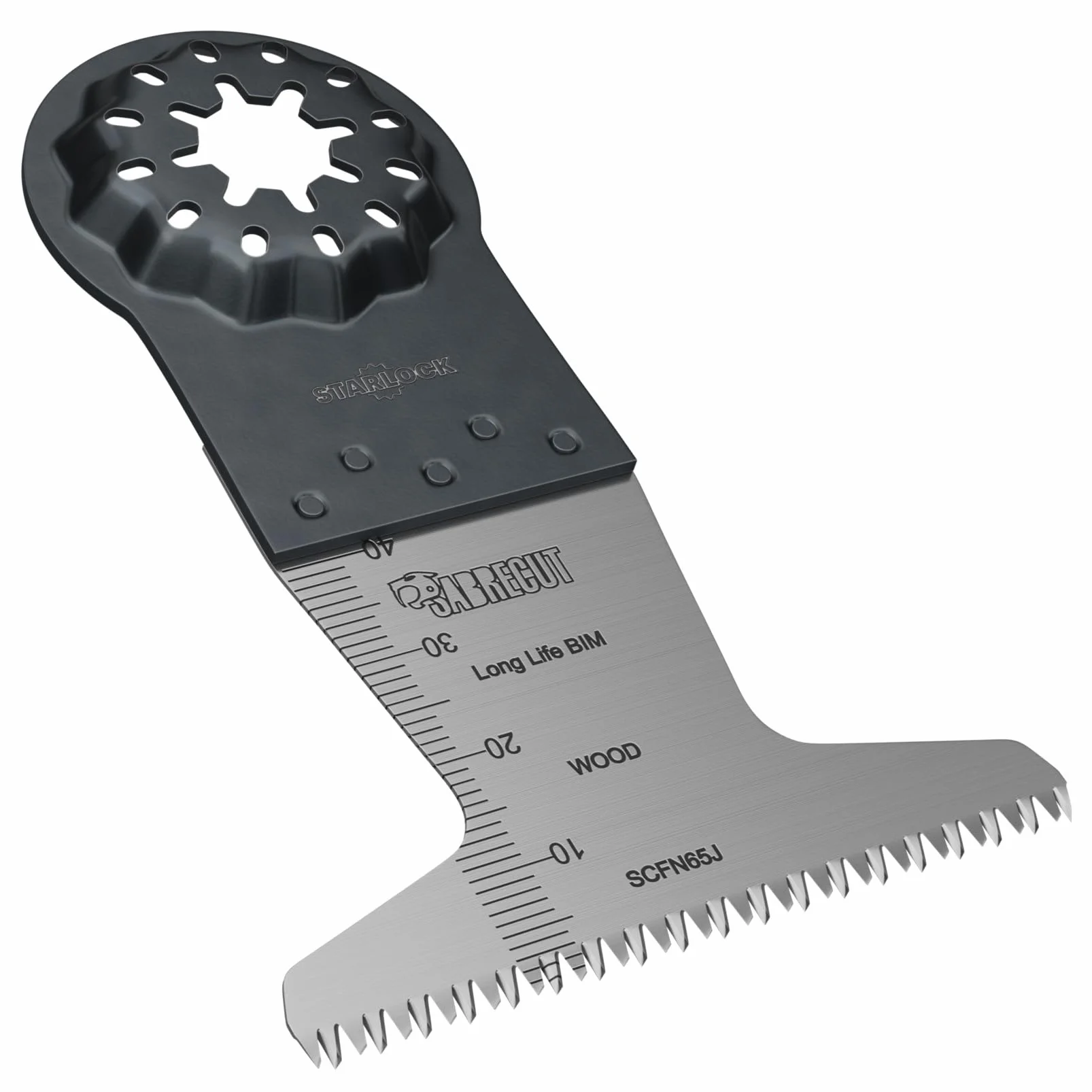 SabreCut 5pcs SCFN65J_5 65mm x 40mm 14 TPI Grube Ząb Ostrza multitool | Kompatybilne z Bosch, Fein (Non-StarLock), grube ostrza tną szybko