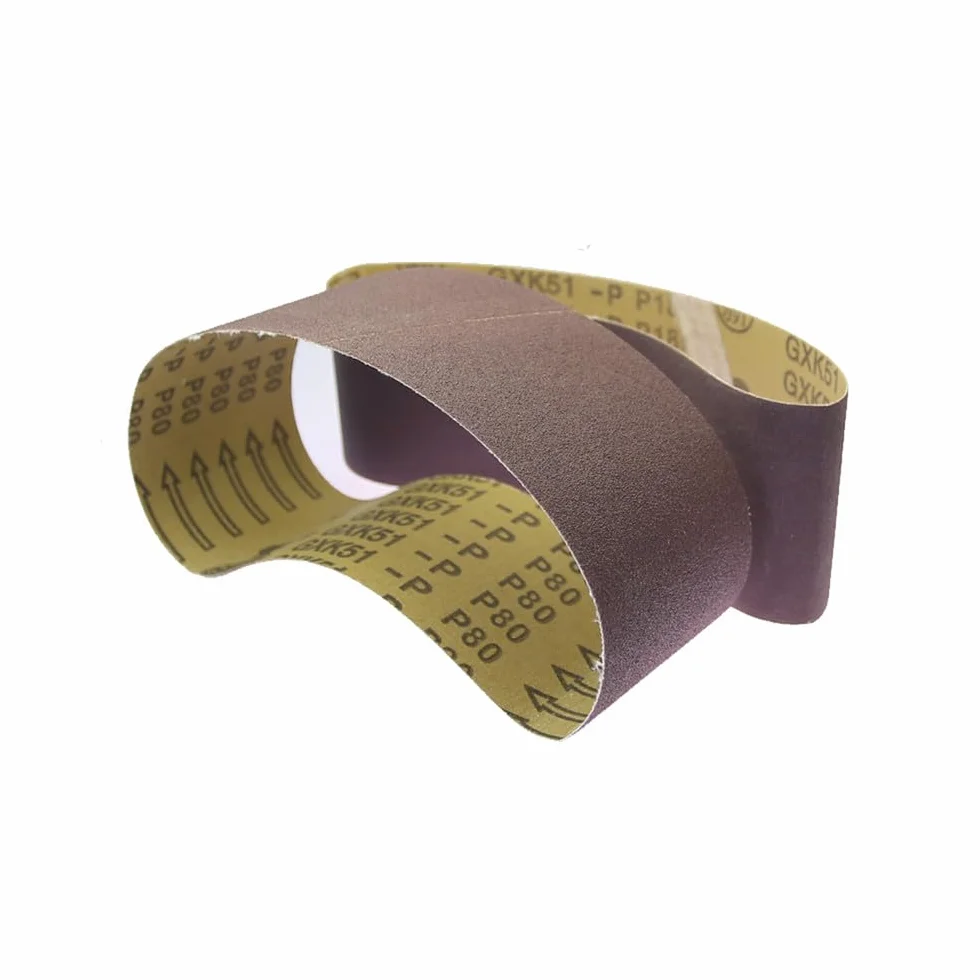 10 sztuk 533x75mm A/O Pas szlifierski 3"x21" Szlifierka taśmowa do miękkiego metalu, drewna, szlifowania, polerowania, P400, 533x75mm