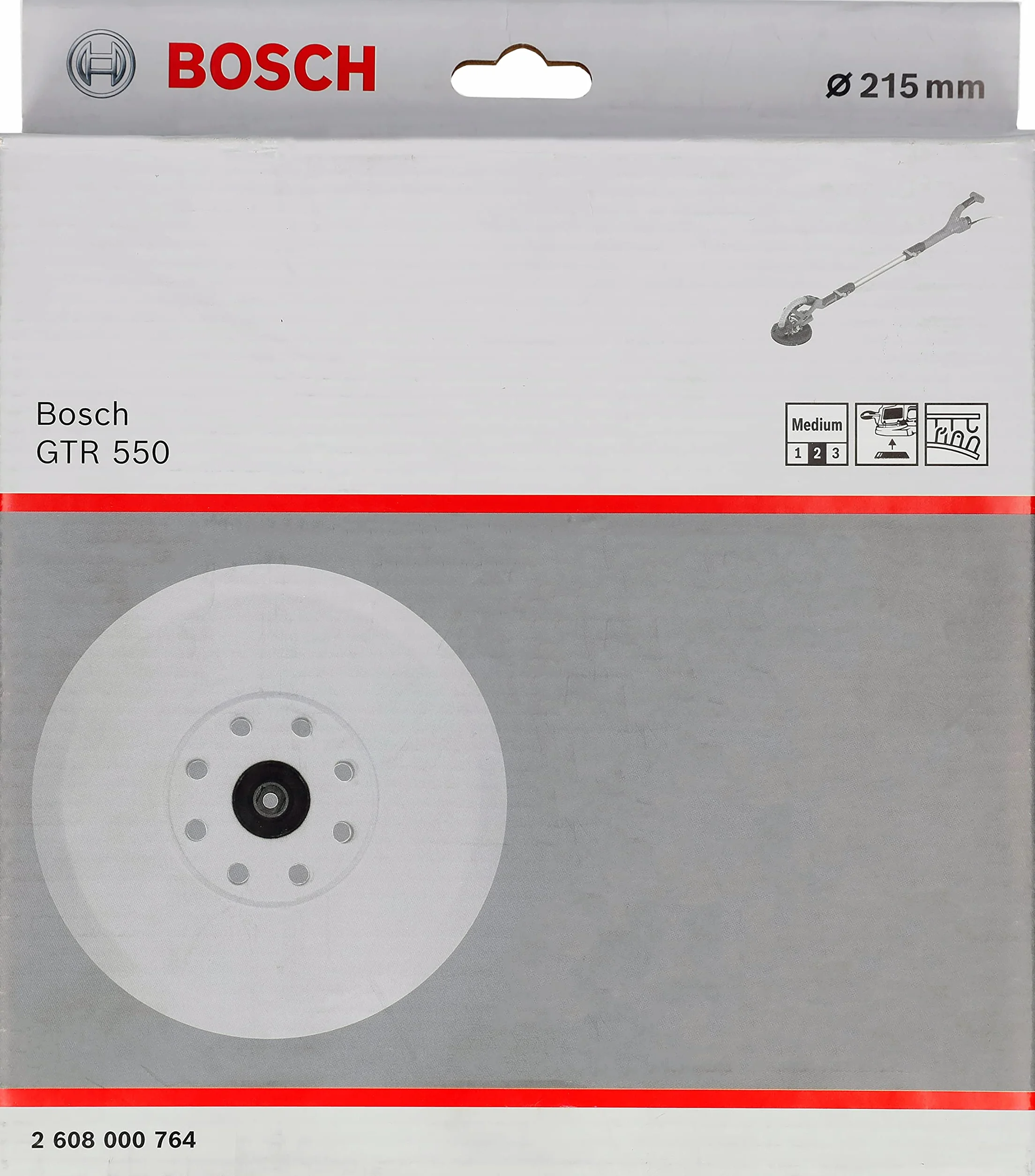 Bosch talerz podporowy średni Ø 215 mm do GTR 550 akcesoria do szlifierki