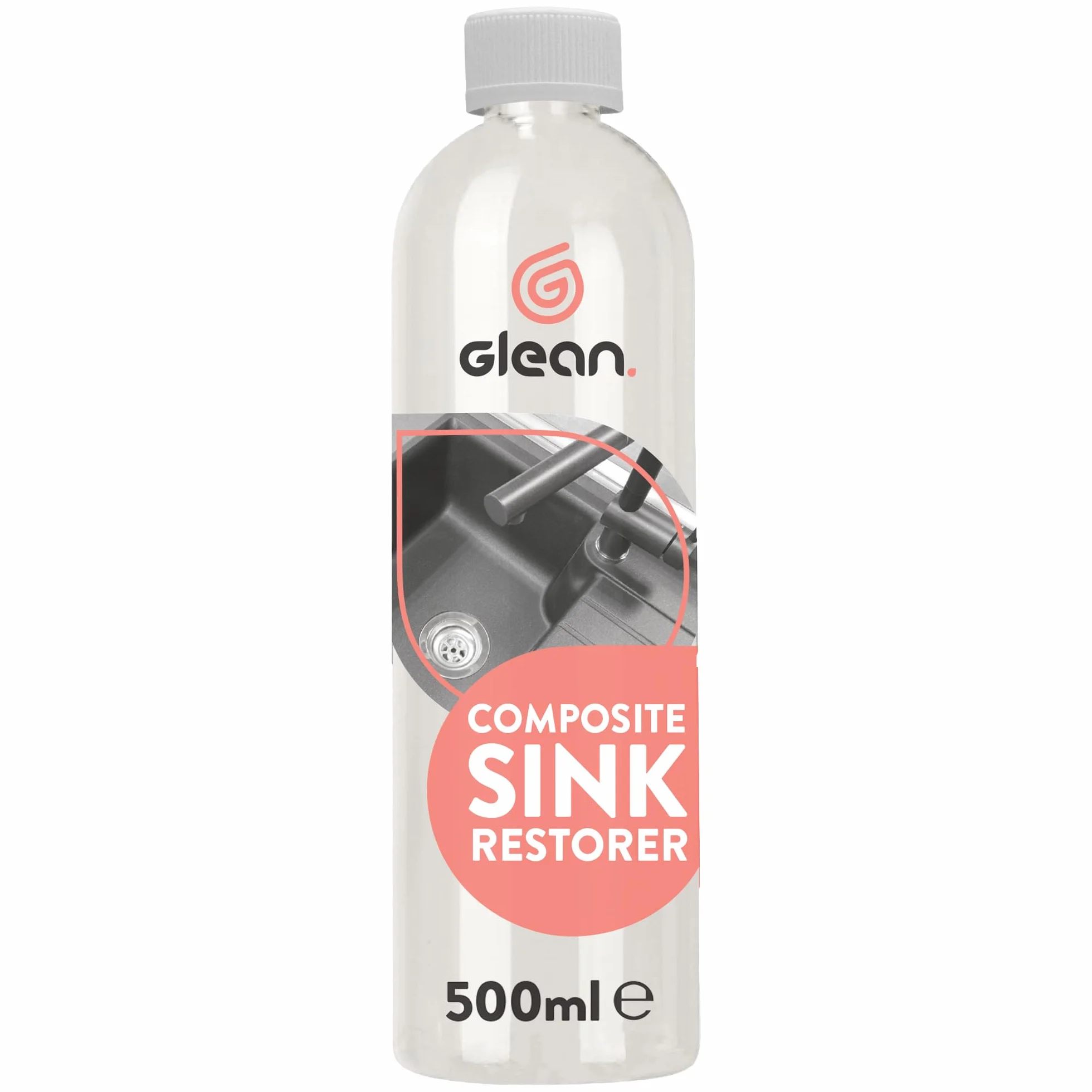 GLEAN Kompozytowy regenerator zlewu | 500 ml | Przywraca wyblakłe i wyblakłe zlewozmywaki kompozytowe z granitu i kwarcu | Nadaje się do wszystkich powierzchni | Nietoksyczna formuła odpowiednia dla