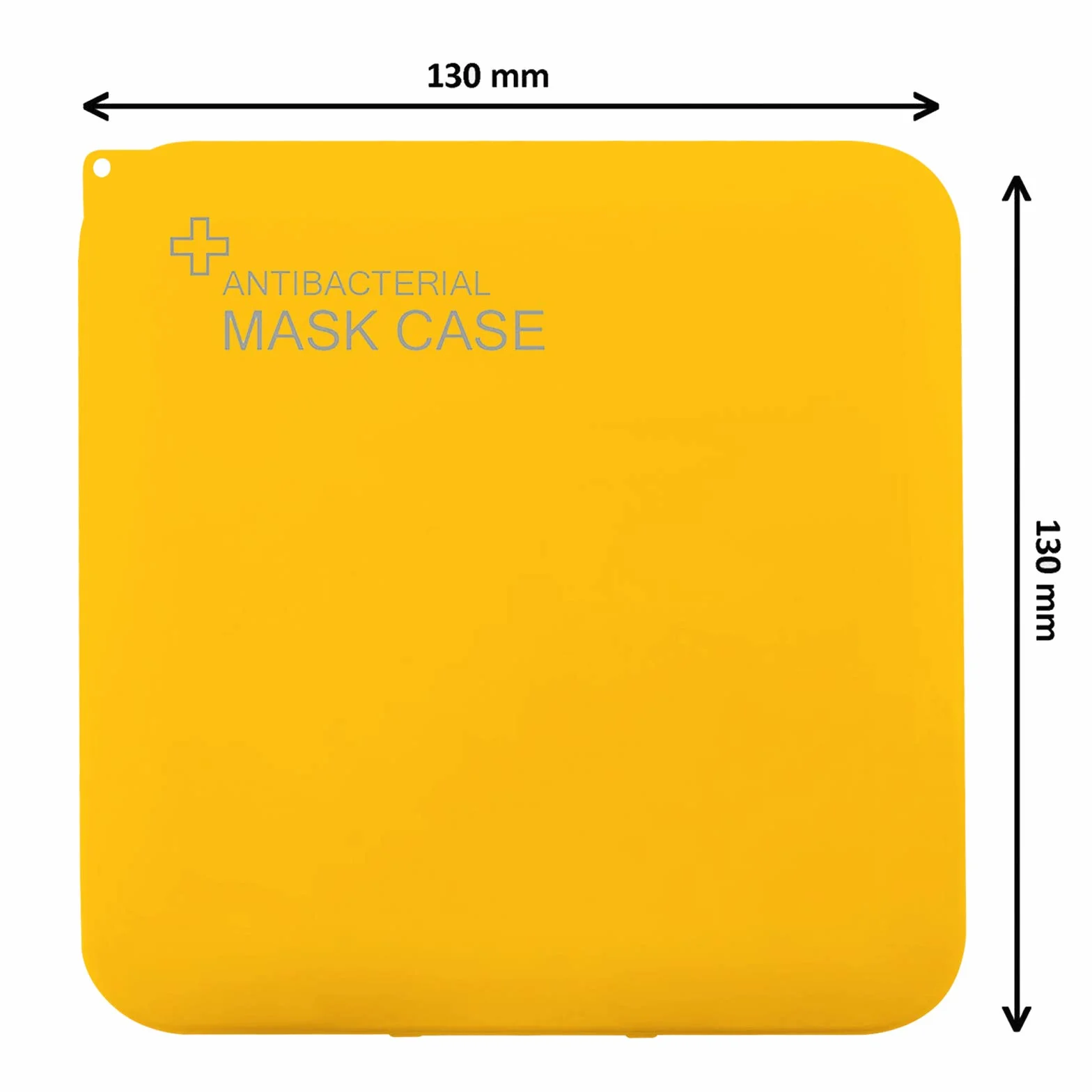 TBOC Etui na maskę – Quatratic Slim Box [żółty] do przechowywania masek, przenośny organizer z twardego tworzywa sztucznego, do jednorazowych masek, lekki i wielokrotnego użytku, do ochrony przed