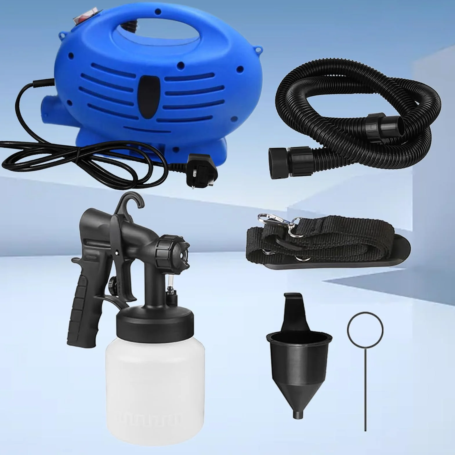 Elektryczny Pistolet Do Malowania Natryskowego Elektryczne Narzędzie | 800ml Pojemnik Narzędzia Do Remontu Domu Do Drzwi Ścian Płotów Mebli Zewnętrznych I