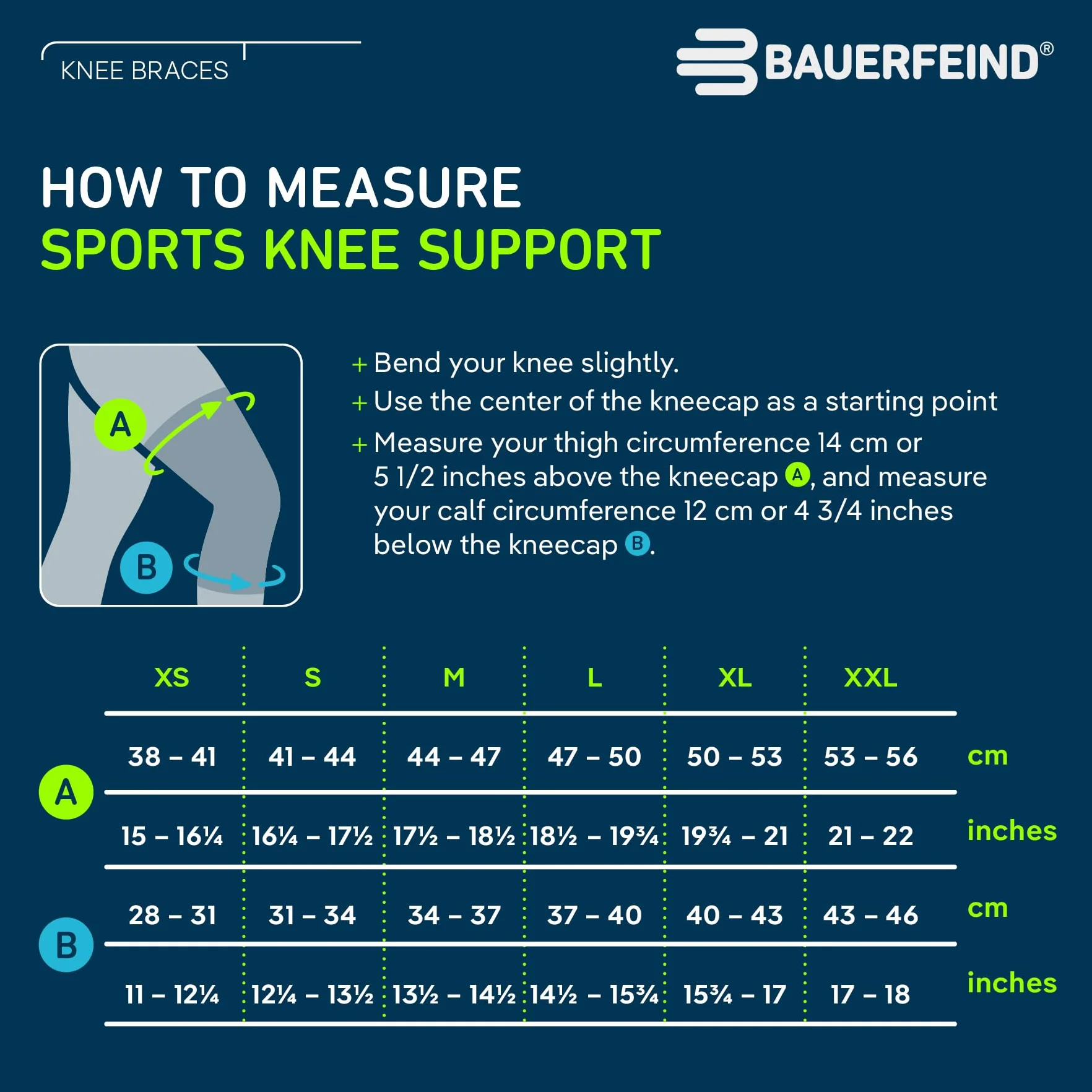 Bauerfeind Stabilizator na kolano "Knee Support", Na prawe i lewe kolano