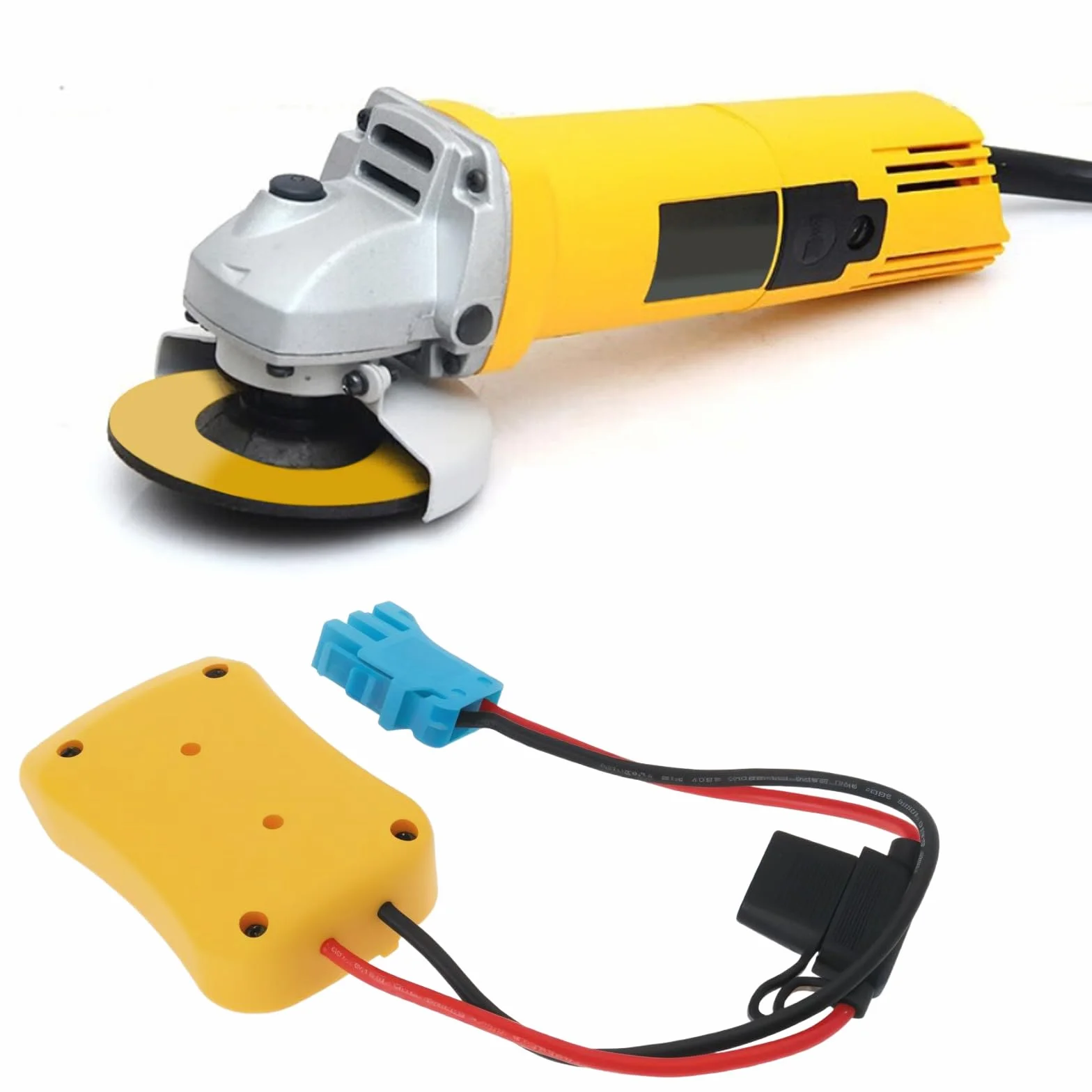 OTOTEC 1pc 20V Power Wheel Adapte with Fuse Connector Compatible with Dewalt 18V/20V Lithium-Ion Battery Series BCB182 BCB183 BCB200